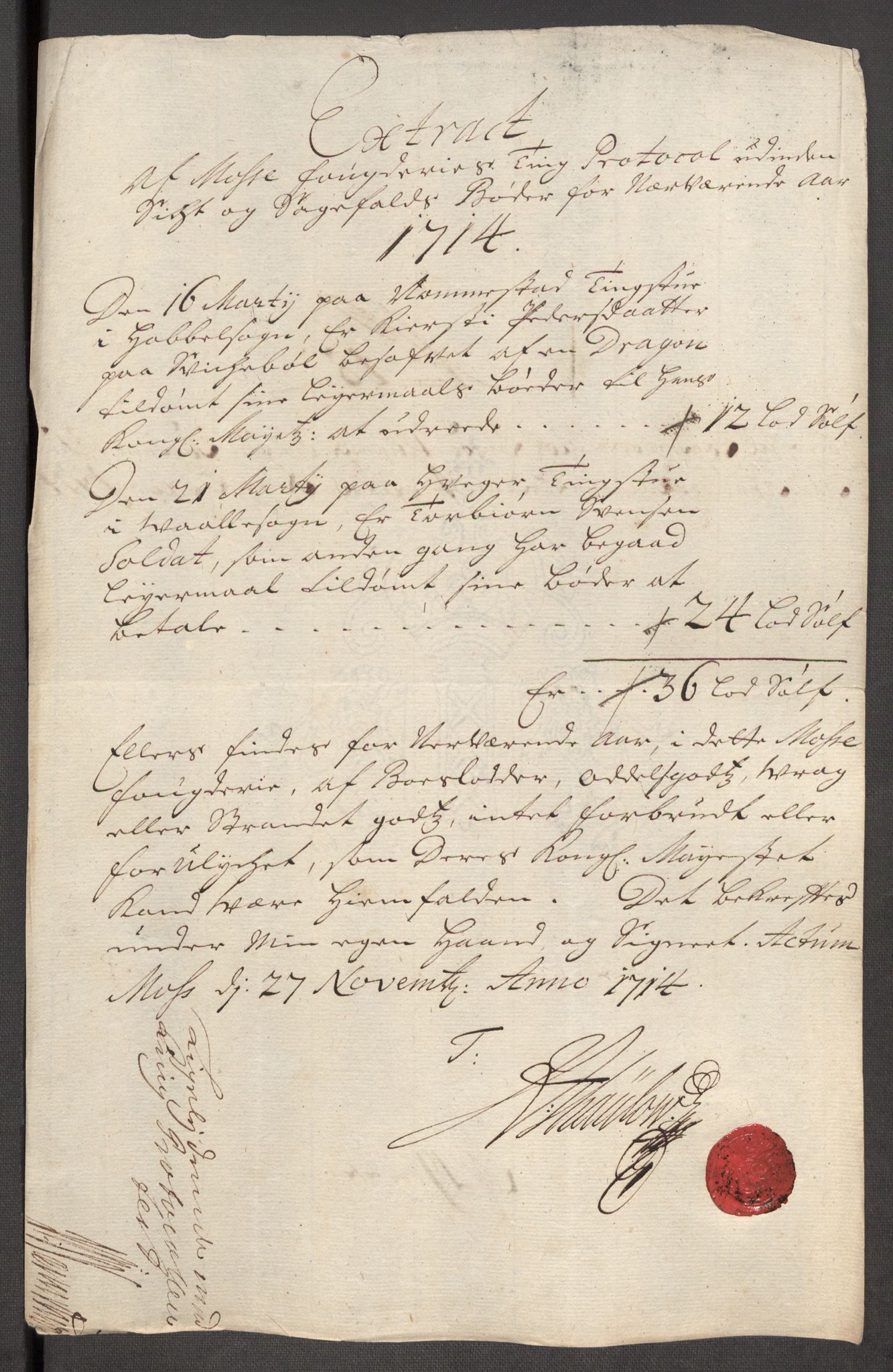 Rentekammeret inntil 1814, Reviderte regnskaper, Fogderegnskap, AV/RA-EA-4092/R04/L0138: Fogderegnskap Moss, Onsøy, Tune, Veme og Åbygge, 1713-1714, p. 423