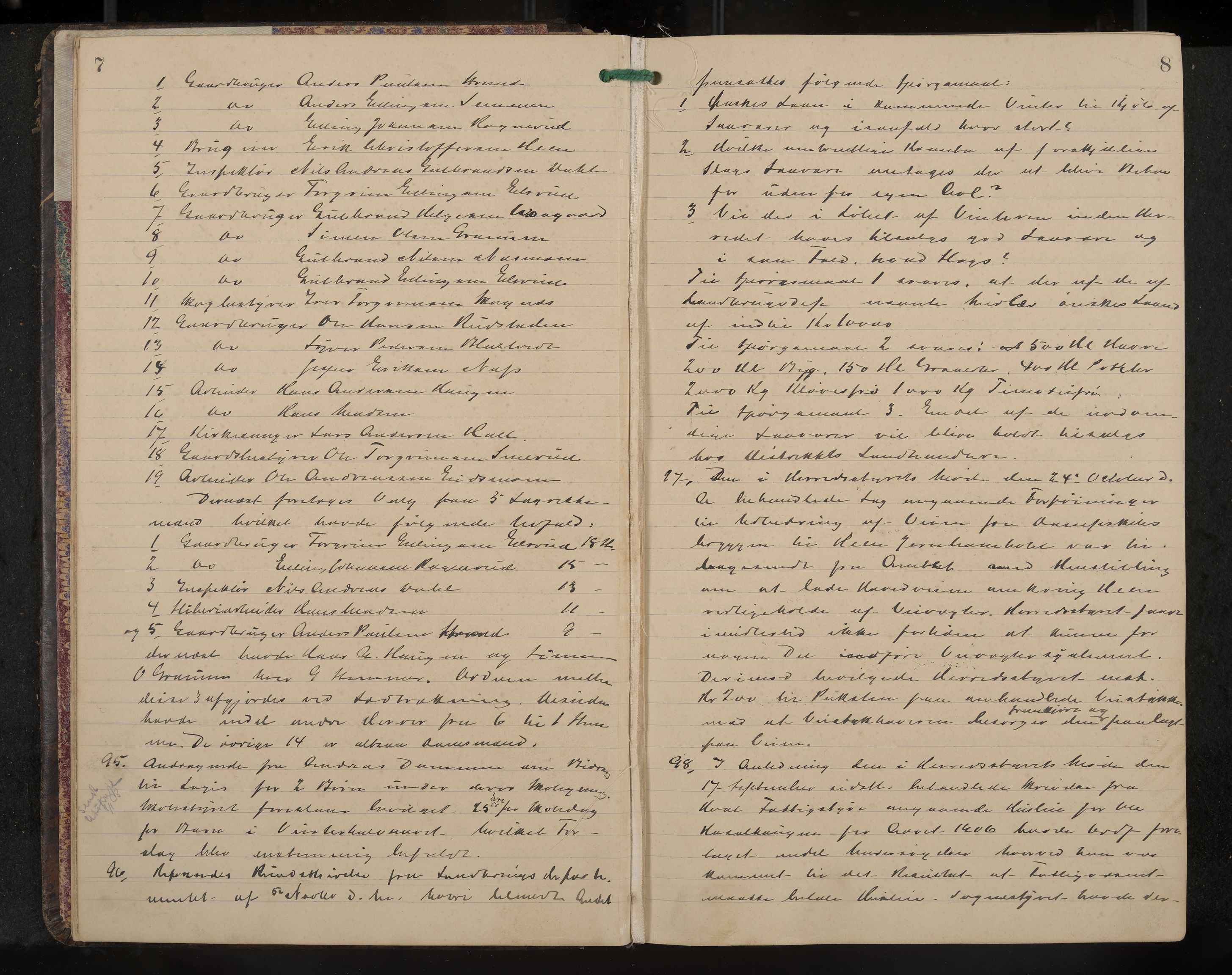 Ådal formannskap og sentraladministrasjon, IKAK/0614021/A/Aa/L0003: Møtebok, 1907-1914, p. 7-8