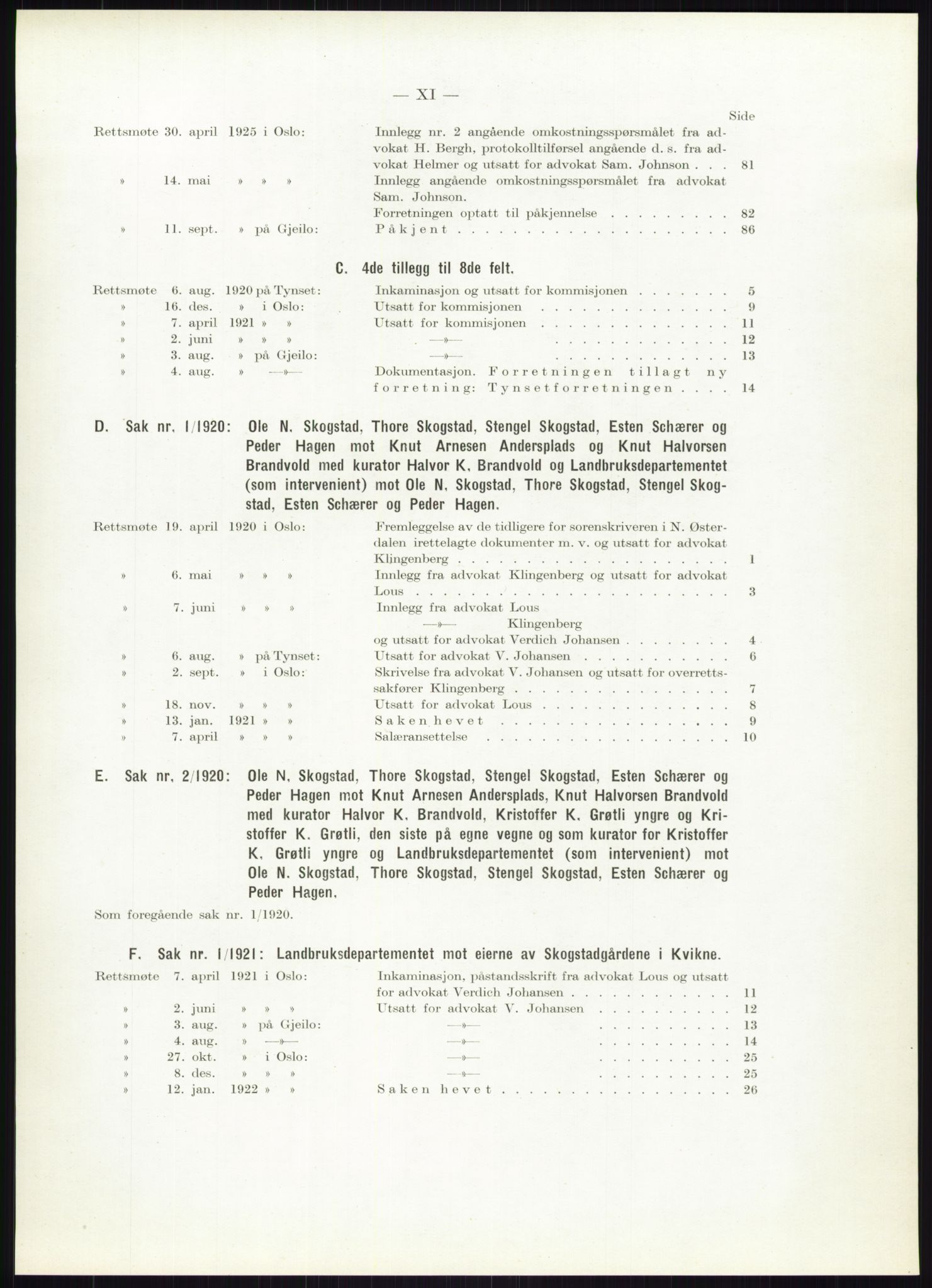 Høyfjellskommisjonen, AV/RA-S-1546/X/Xa/L0001: Nr. 1-33, 1909-1953, p. 3447