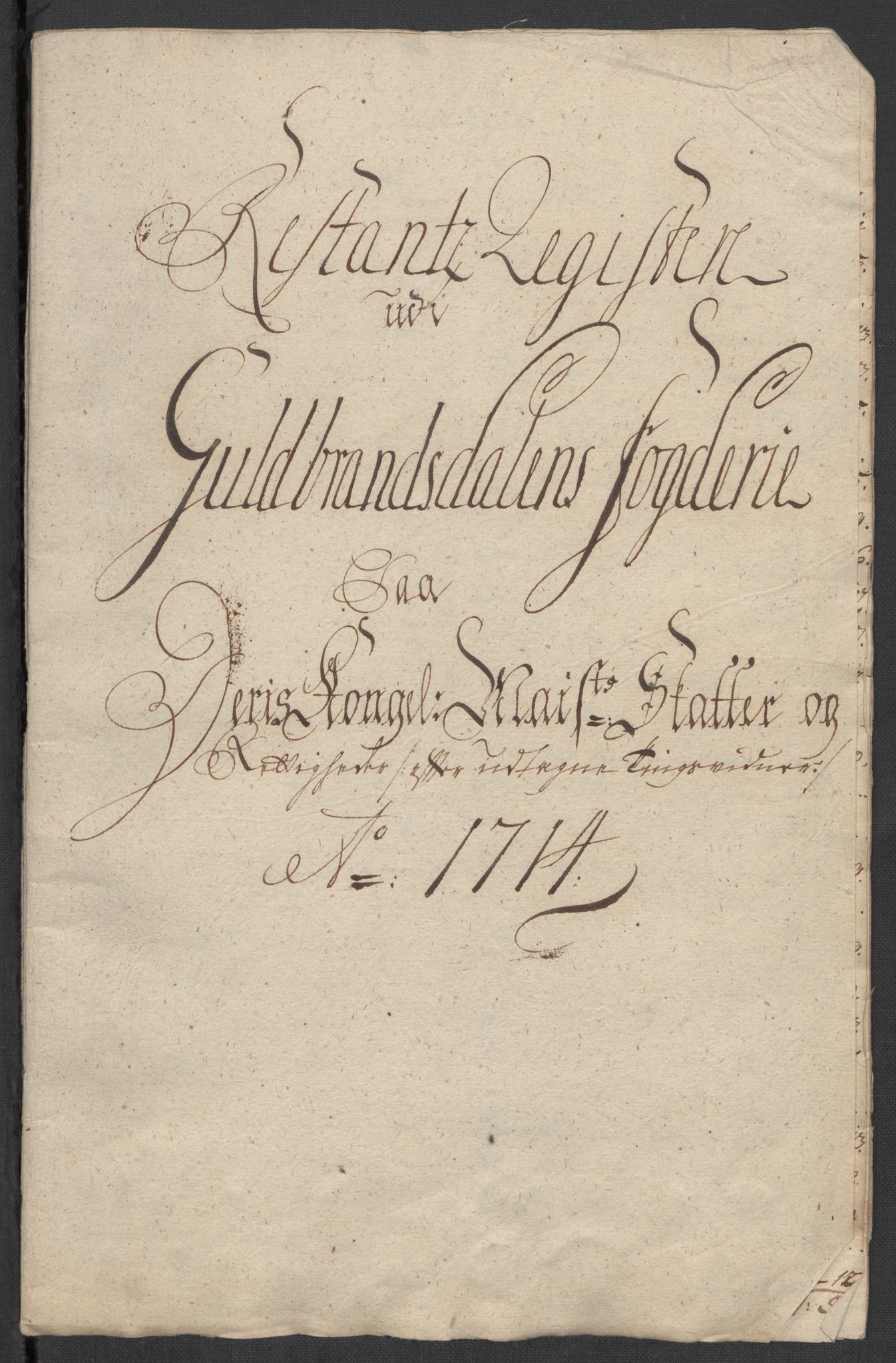 Rentekammeret inntil 1814, Reviderte regnskaper, Fogderegnskap, AV/RA-EA-4092/R17/L1183: Fogderegnskap Gudbrandsdal, 1714, p. 224