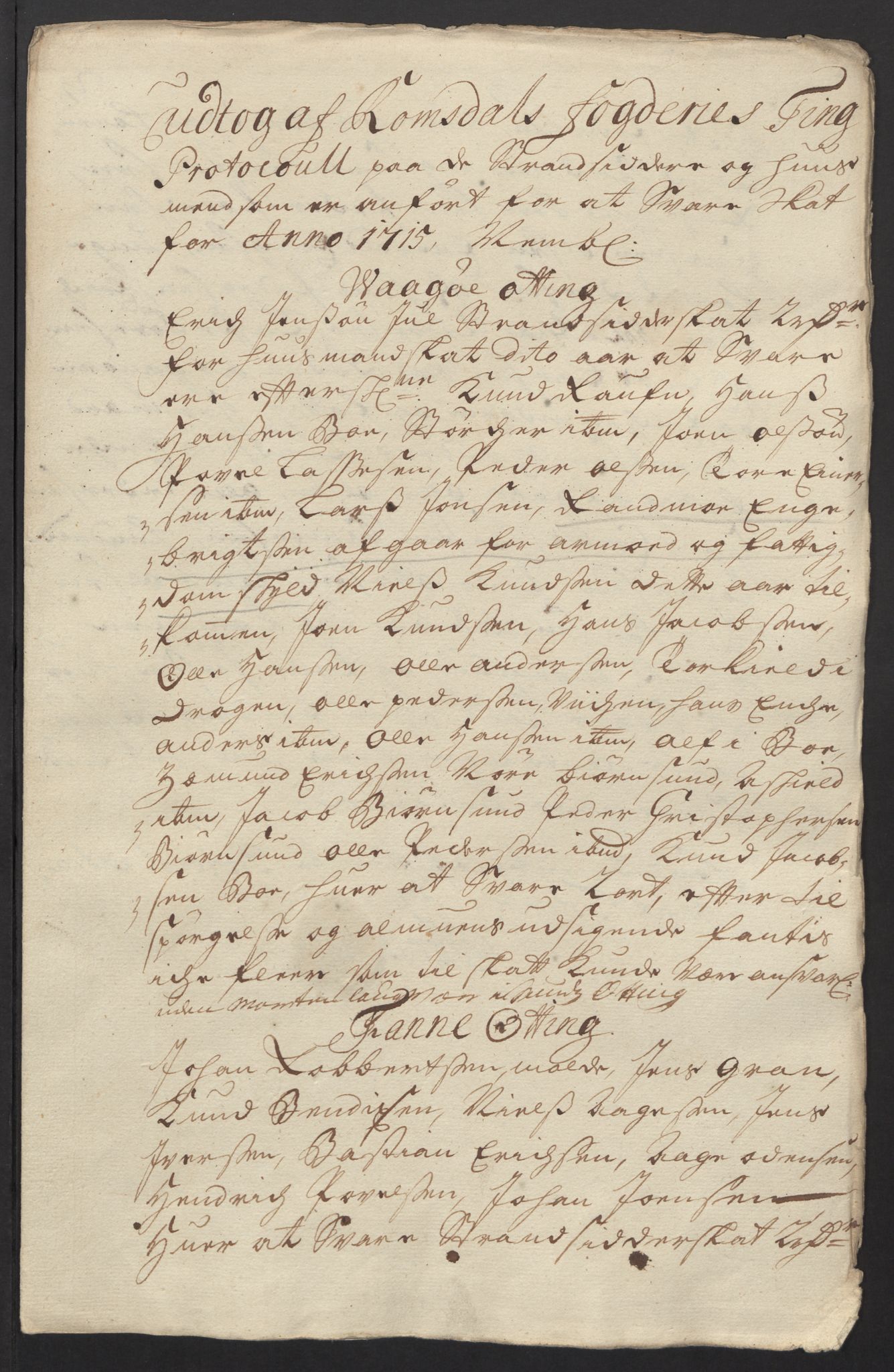 Rentekammeret inntil 1814, Reviderte regnskaper, Fogderegnskap, AV/RA-EA-4092/R55/L3663: Fogderegnskap Romsdal, 1715-1716, p. 119