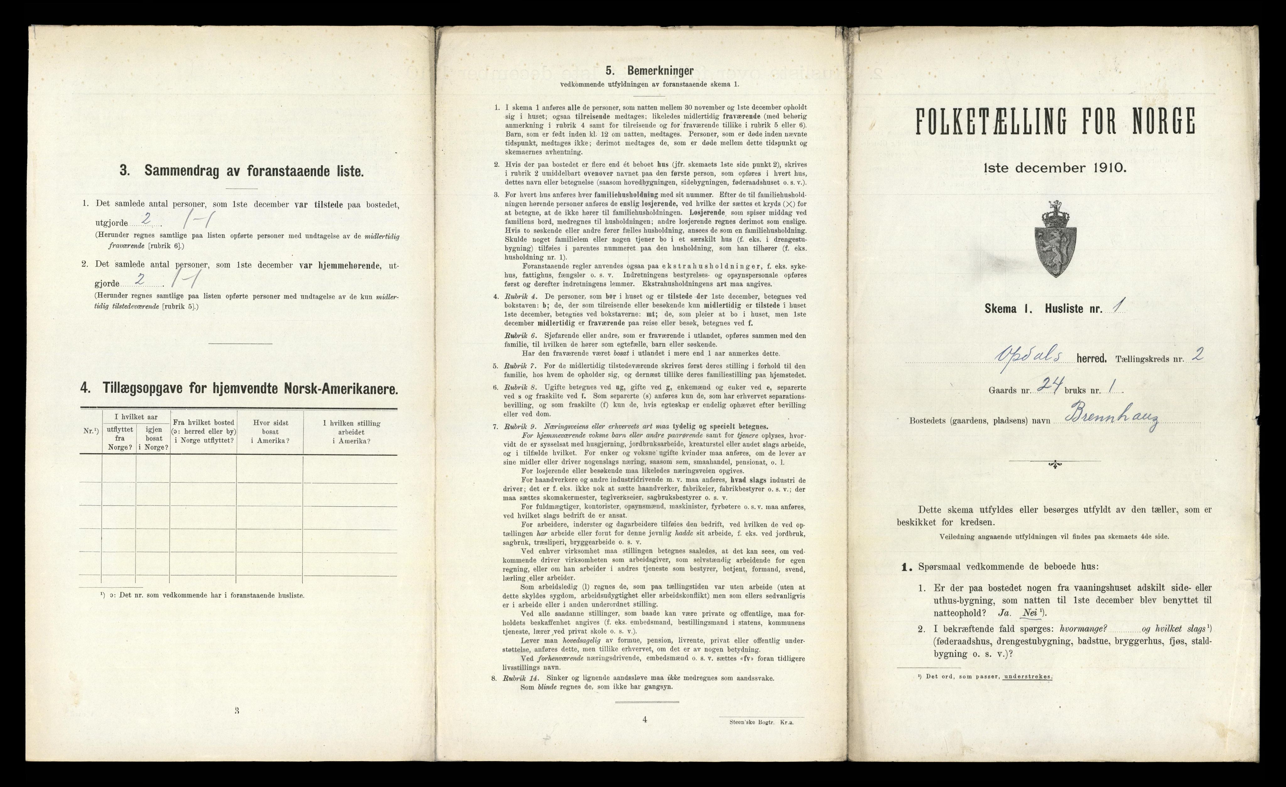 RA, 1910 census for Oppdal, 1910, p. 143