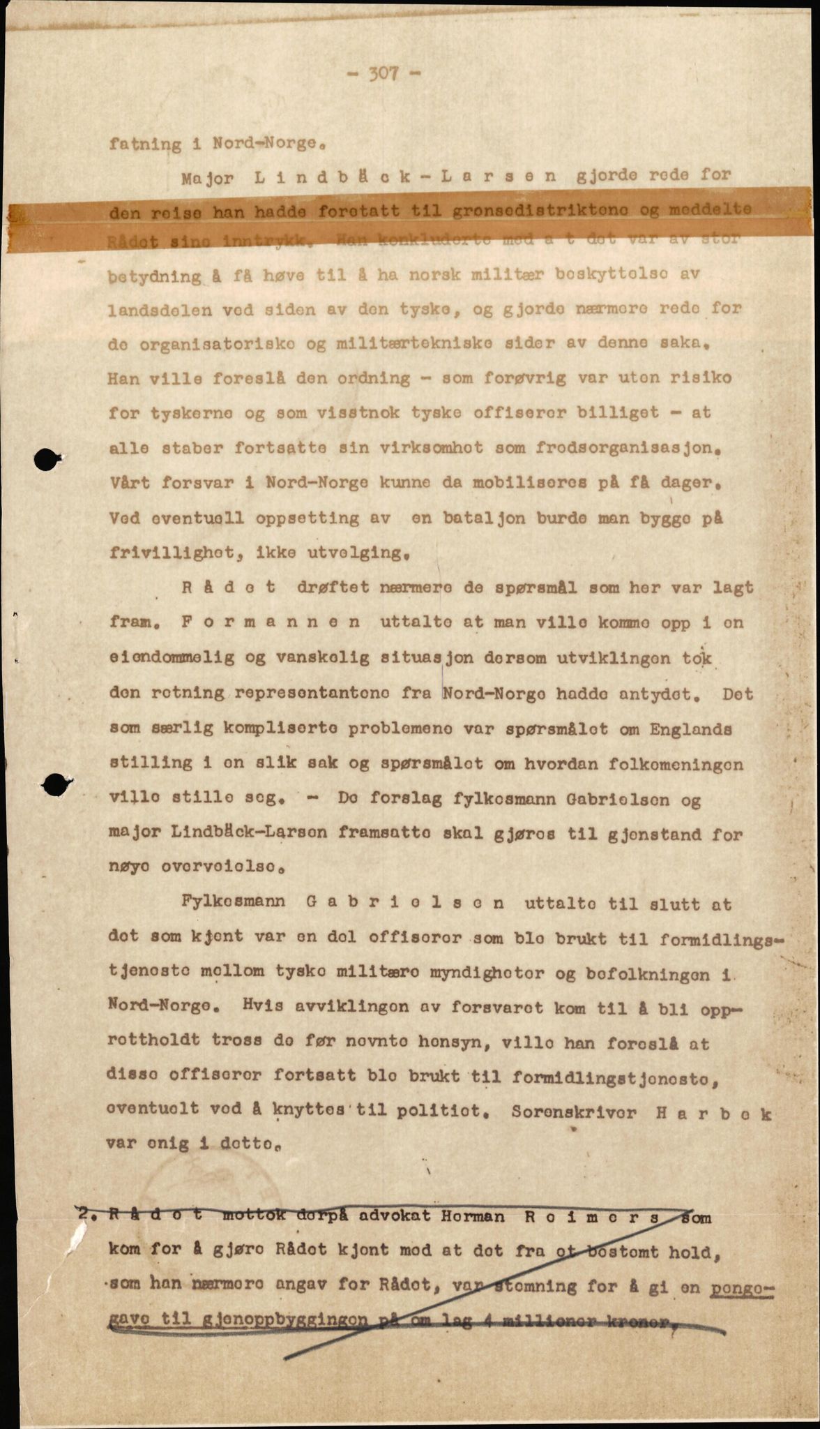 Forsvaret, Forsvarets krigshistoriske avdeling, AV/RA-RAFA-2017/Y/Yf/L0199: II-C-11-2101  -  Kapitulasjonen i 1940, 1940-1971, p. 108