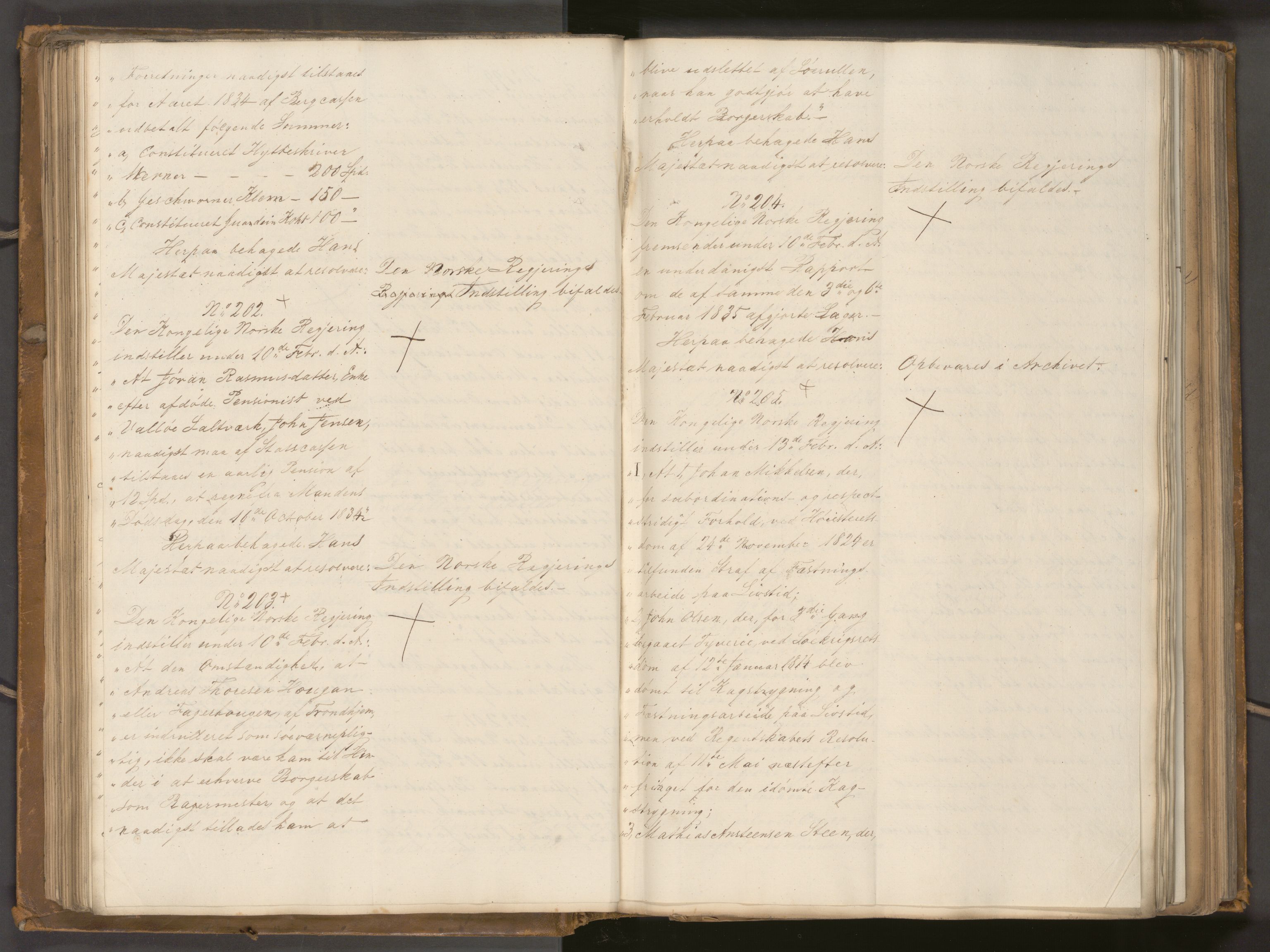 Statsrådssekretariatet, AV/RA-S-1001/A/Ab/L0040: Kgl. res. nr. 1-568, 1. halvår, 1835