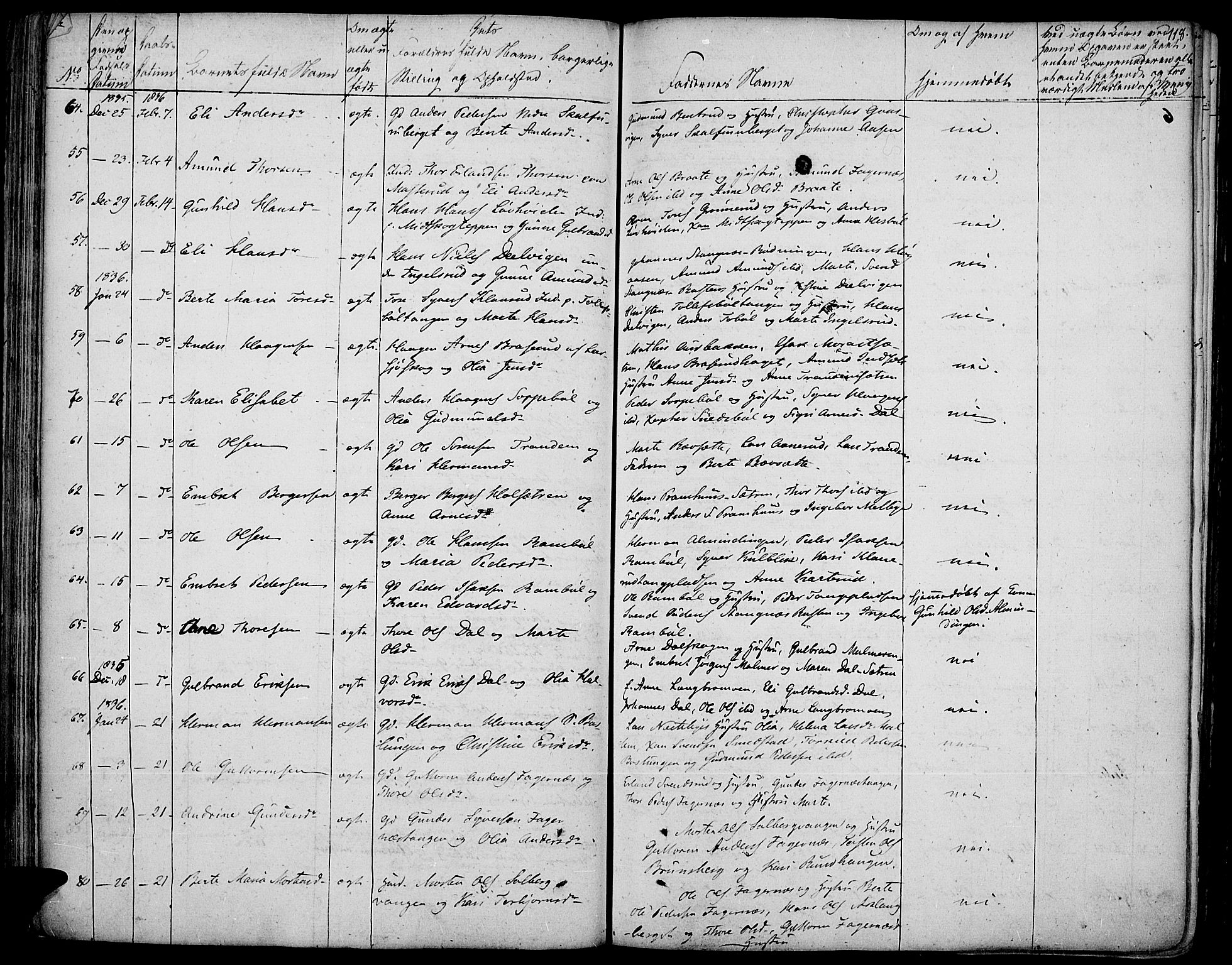 Vinger prestekontor, SAH/PREST-024/H/Ha/Haa/L0007: Parish register (official) no. 7, 1826-1839, p. 118