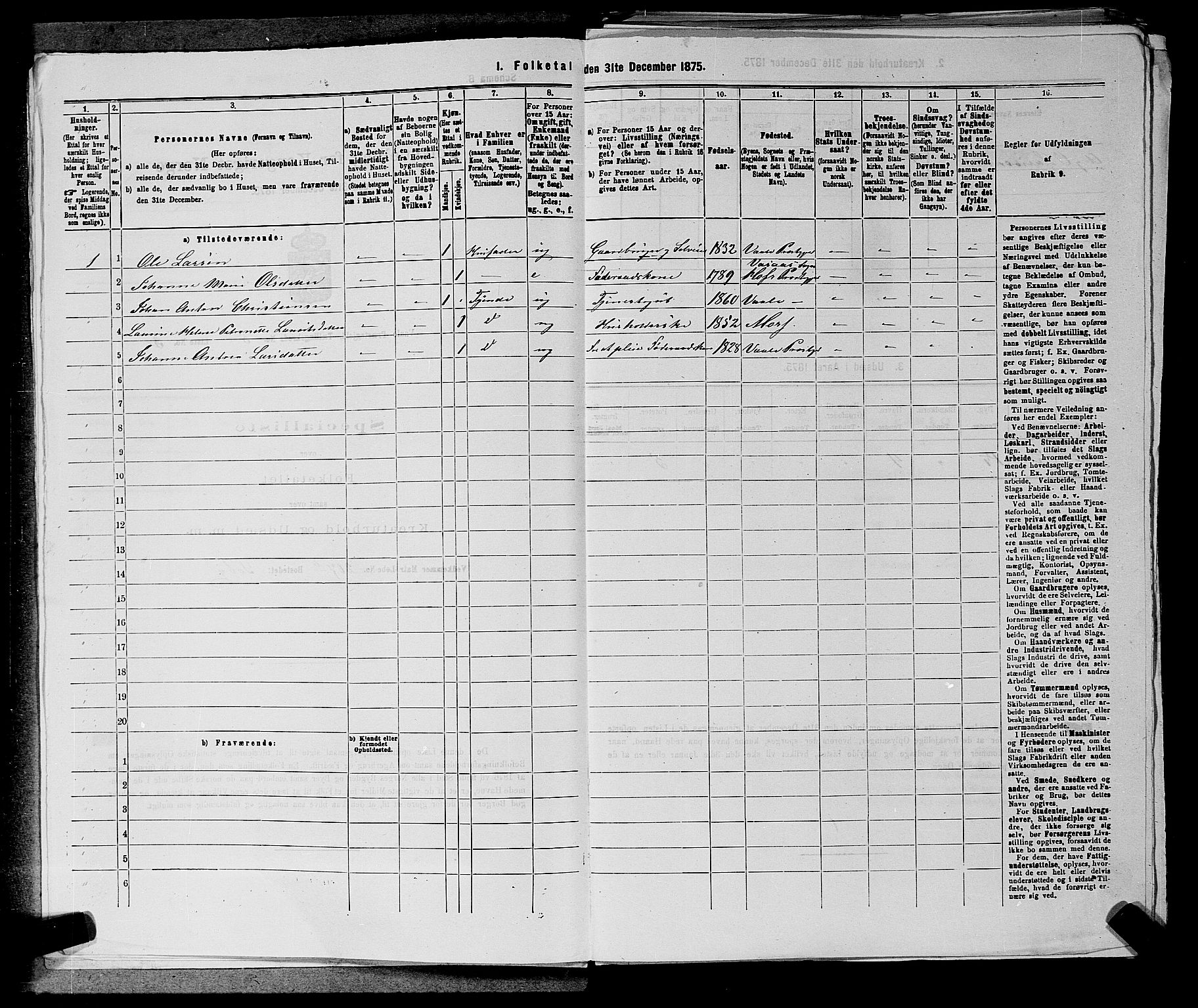 SAKO, 1875 census for 0716P Våle, 1875, p. 674