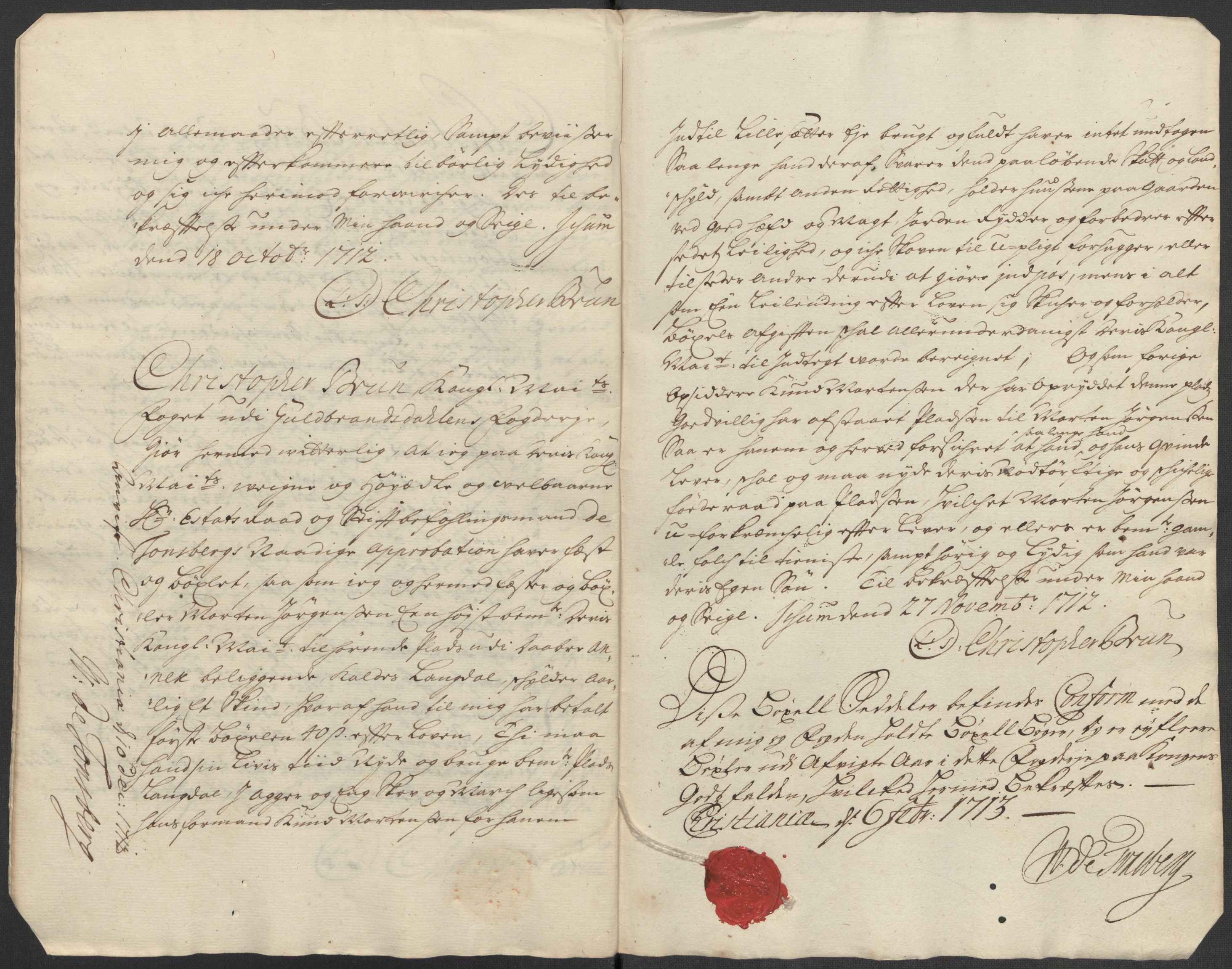 Rentekammeret inntil 1814, Reviderte regnskaper, Fogderegnskap, AV/RA-EA-4092/R17/L1181: Fogderegnskap Gudbrandsdal, 1712, p. 96