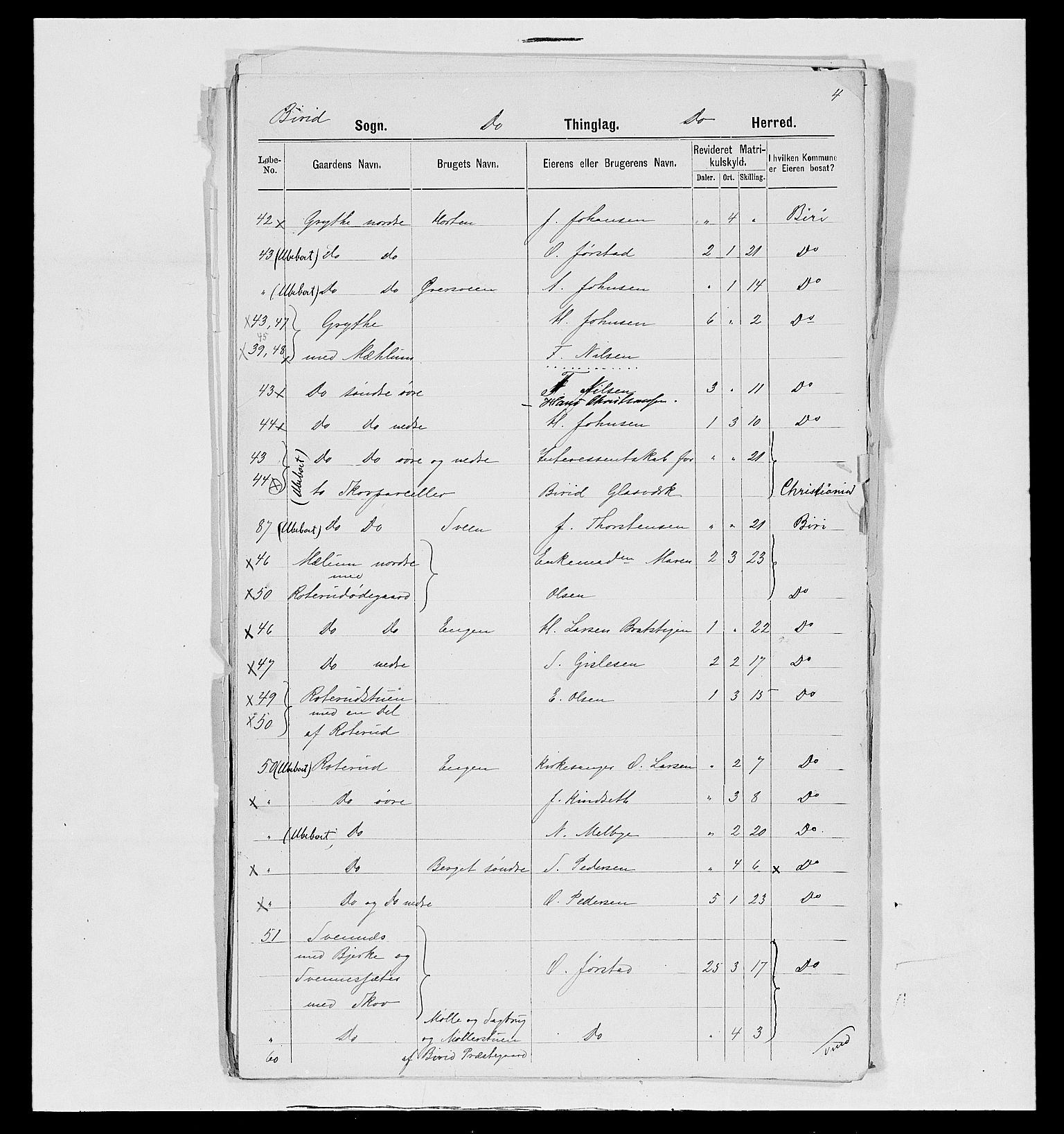 SAH, 1875 census for 0525P Biri, 1875, p. 29