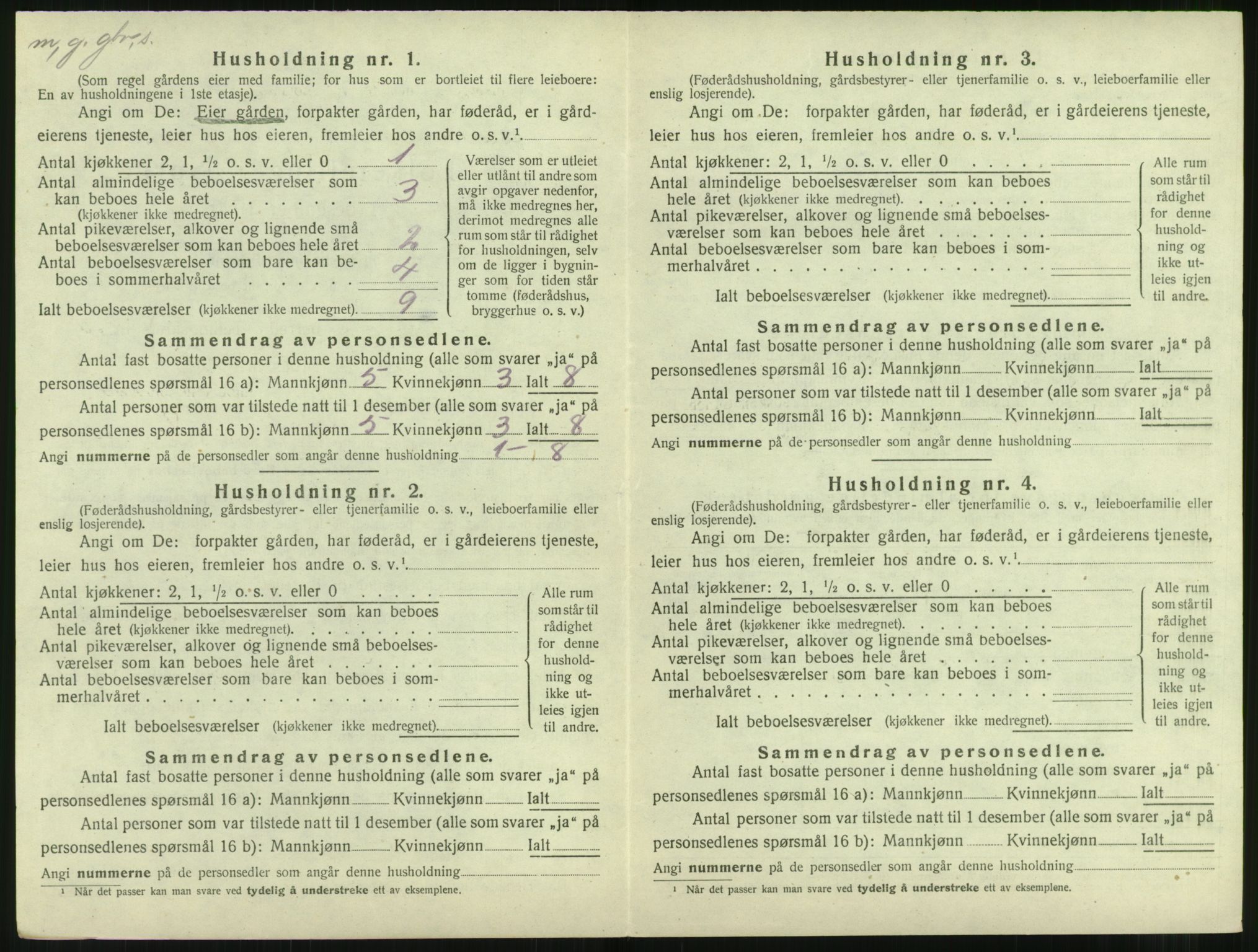 SAT, 1920 census for Aukra, 1920, p. 672