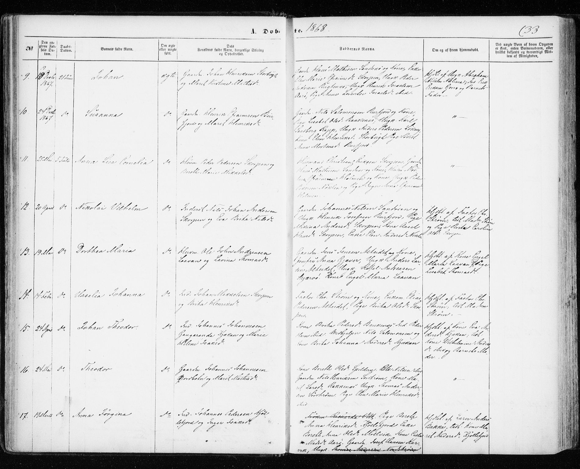 Skjervøy sokneprestkontor, AV/SATØ-S-1300/H/Ha/Haa/L0011kirke: Parish register (official) no. 11, 1861-1877, p. 33