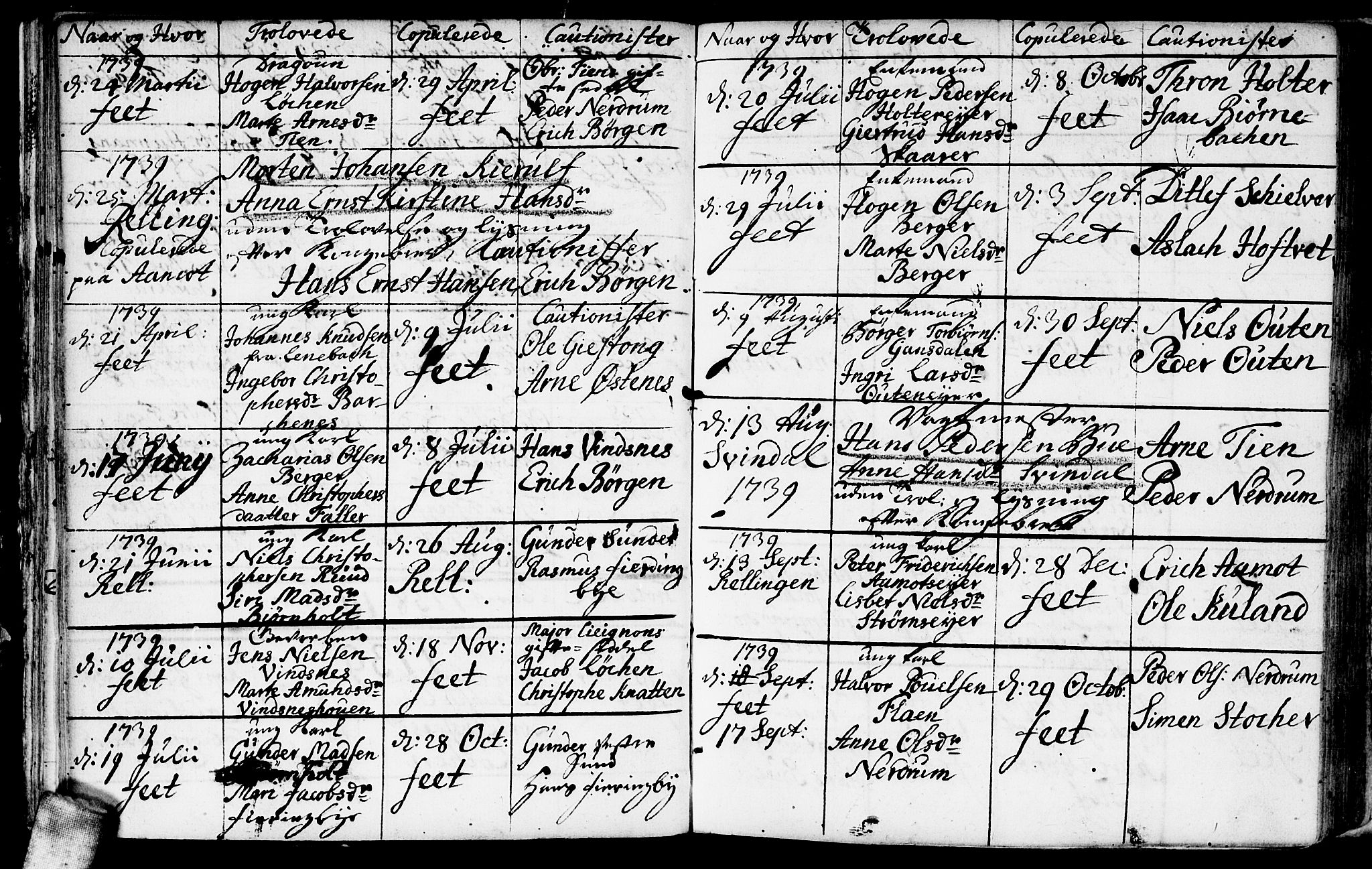 Fet prestekontor Kirkebøker, AV/SAO-A-10370a/F/Fa/L0001: Parish register (official) no. I 1, 1716-1751, p. 28