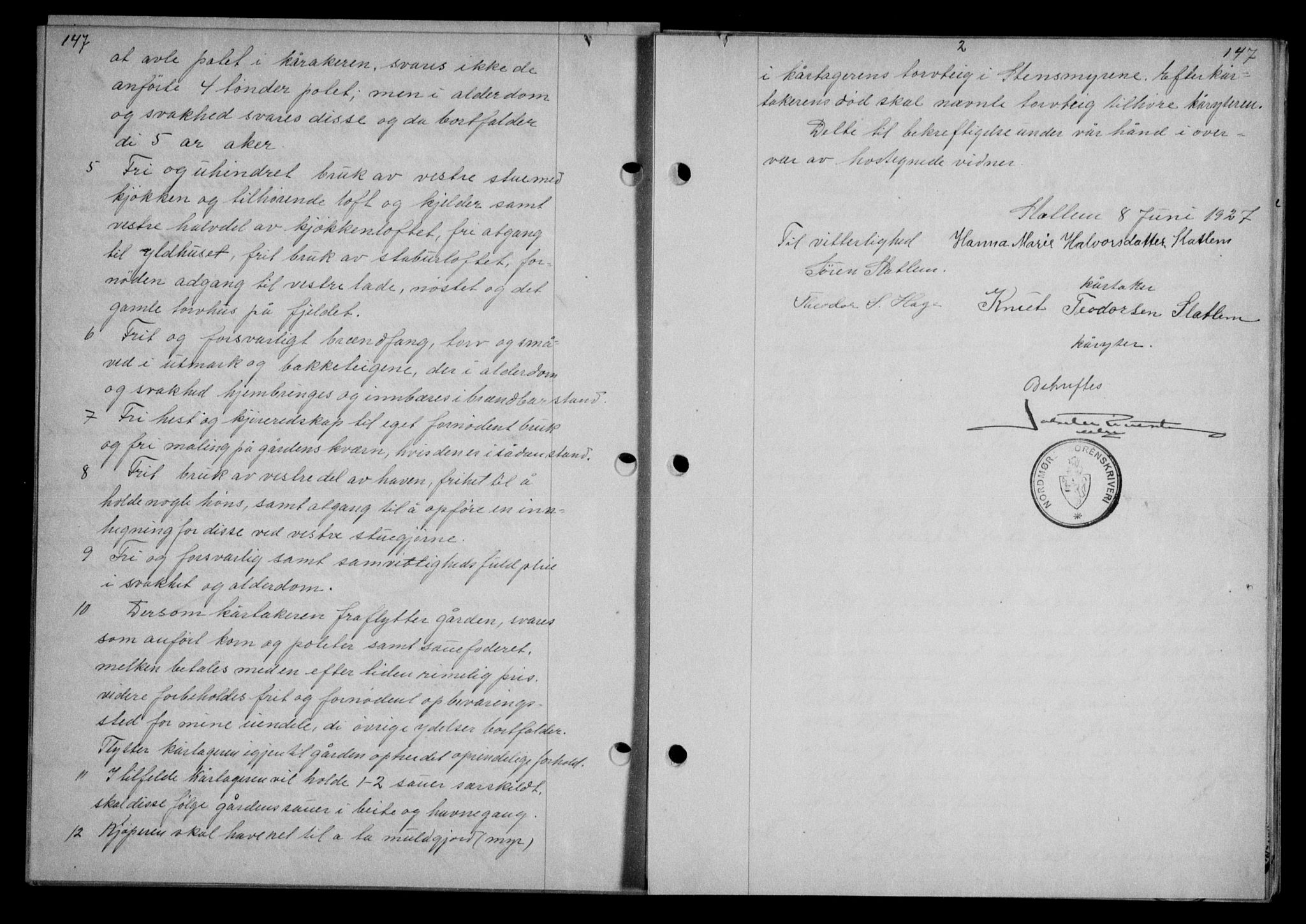 Nordmøre sorenskriveri, AV/SAT-A-4132/1/2/2Ca/L0062: Mortgage book no. 52, 1927-1927, Deed date: 10.06.1927