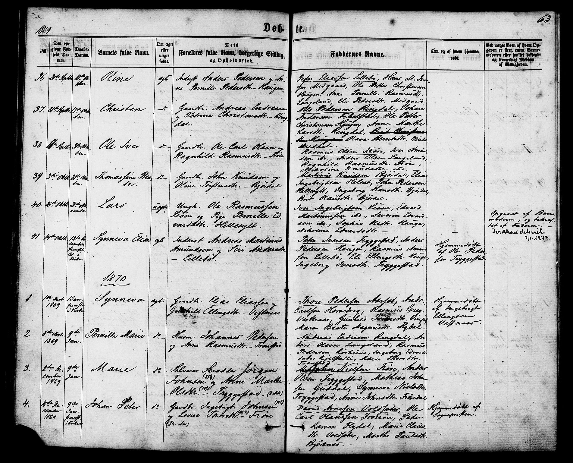 Ministerialprotokoller, klokkerbøker og fødselsregistre - Møre og Romsdal, AV/SAT-A-1454/517/L0226: Parish register (official) no. 517A06, 1862-1881, p. 63