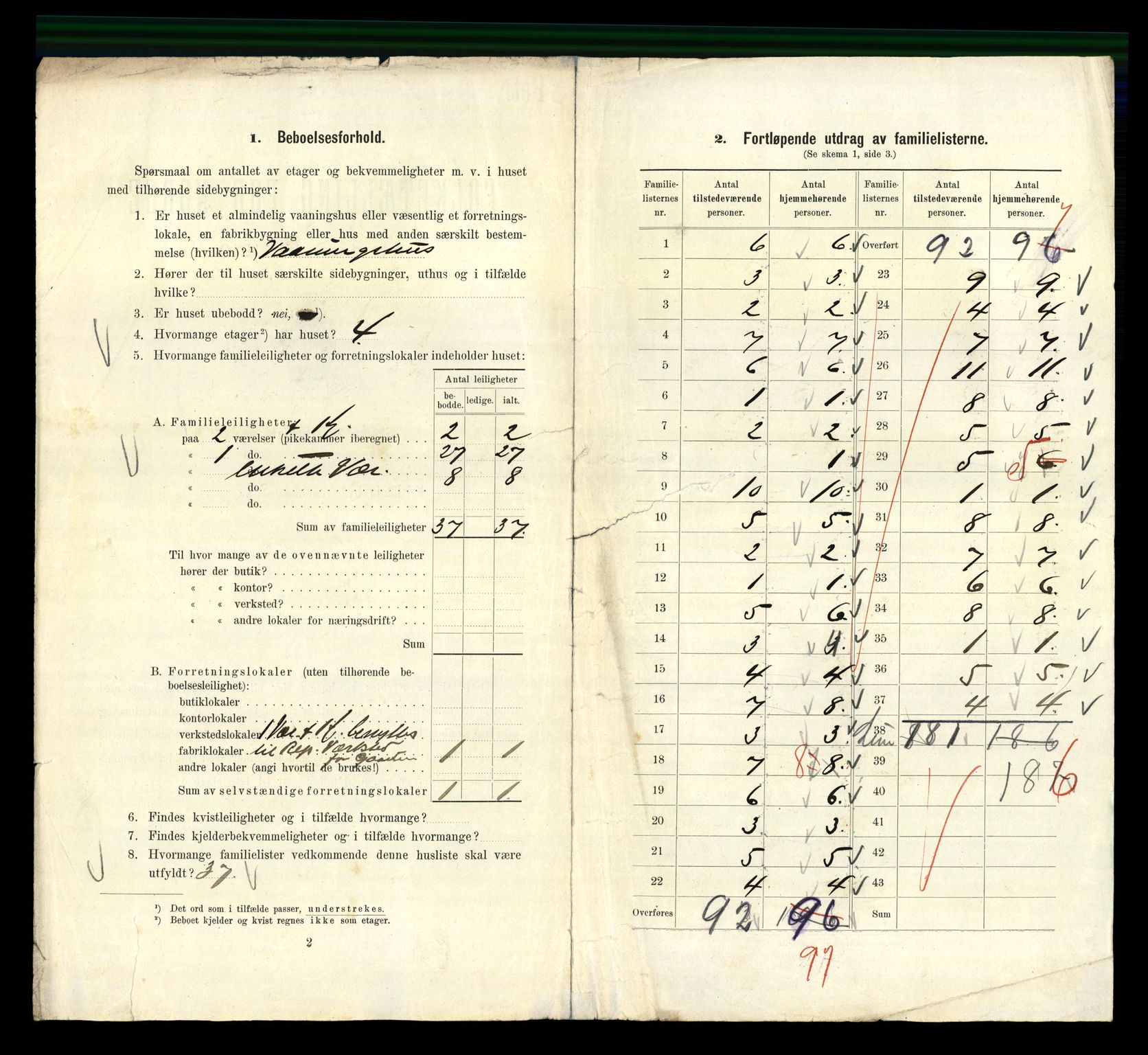 RA, 1910 census for Kristiania, 1910, p. 85210