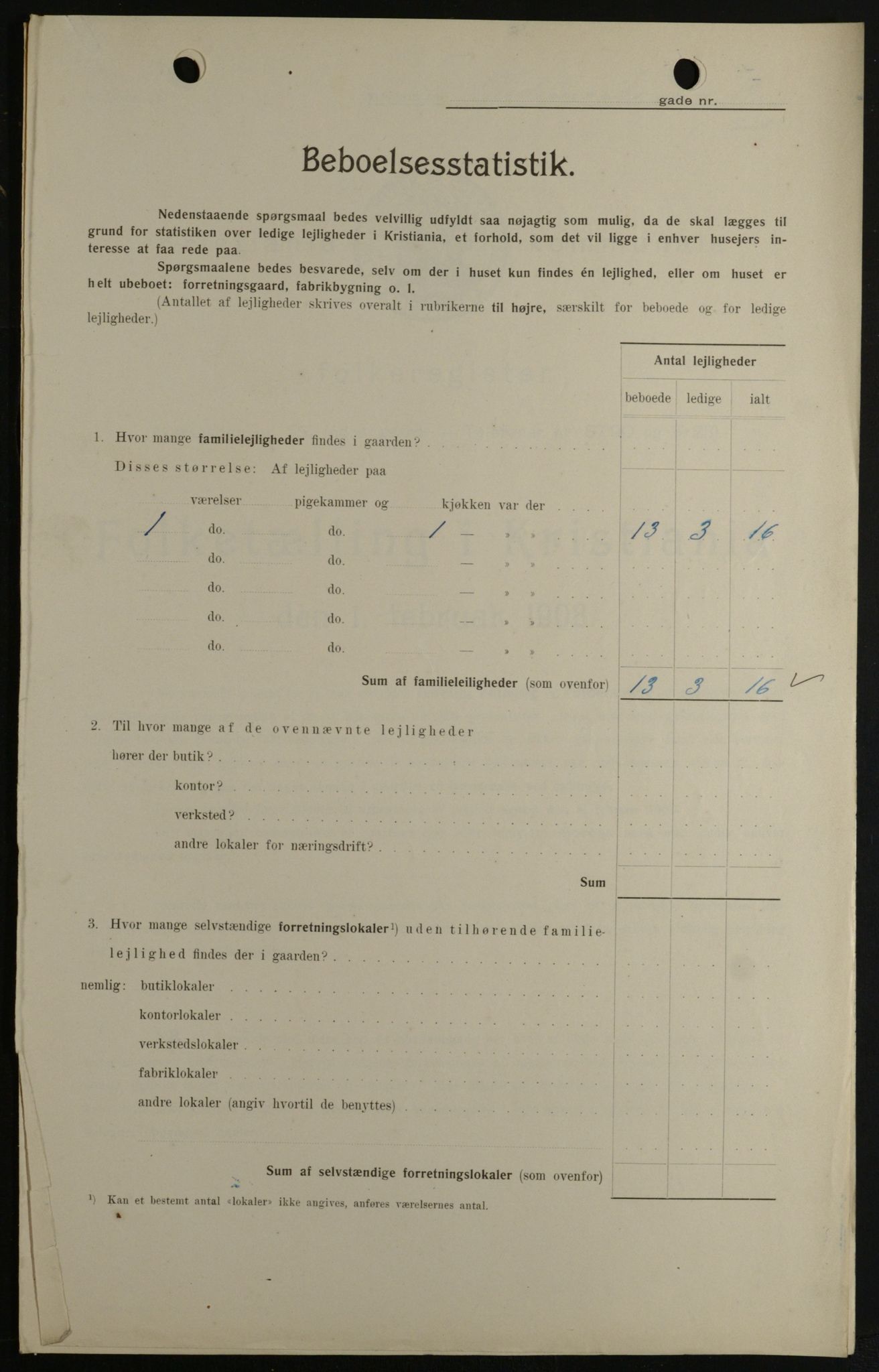 OBA, Municipal Census 1908 for Kristiania, 1908, p. 32352