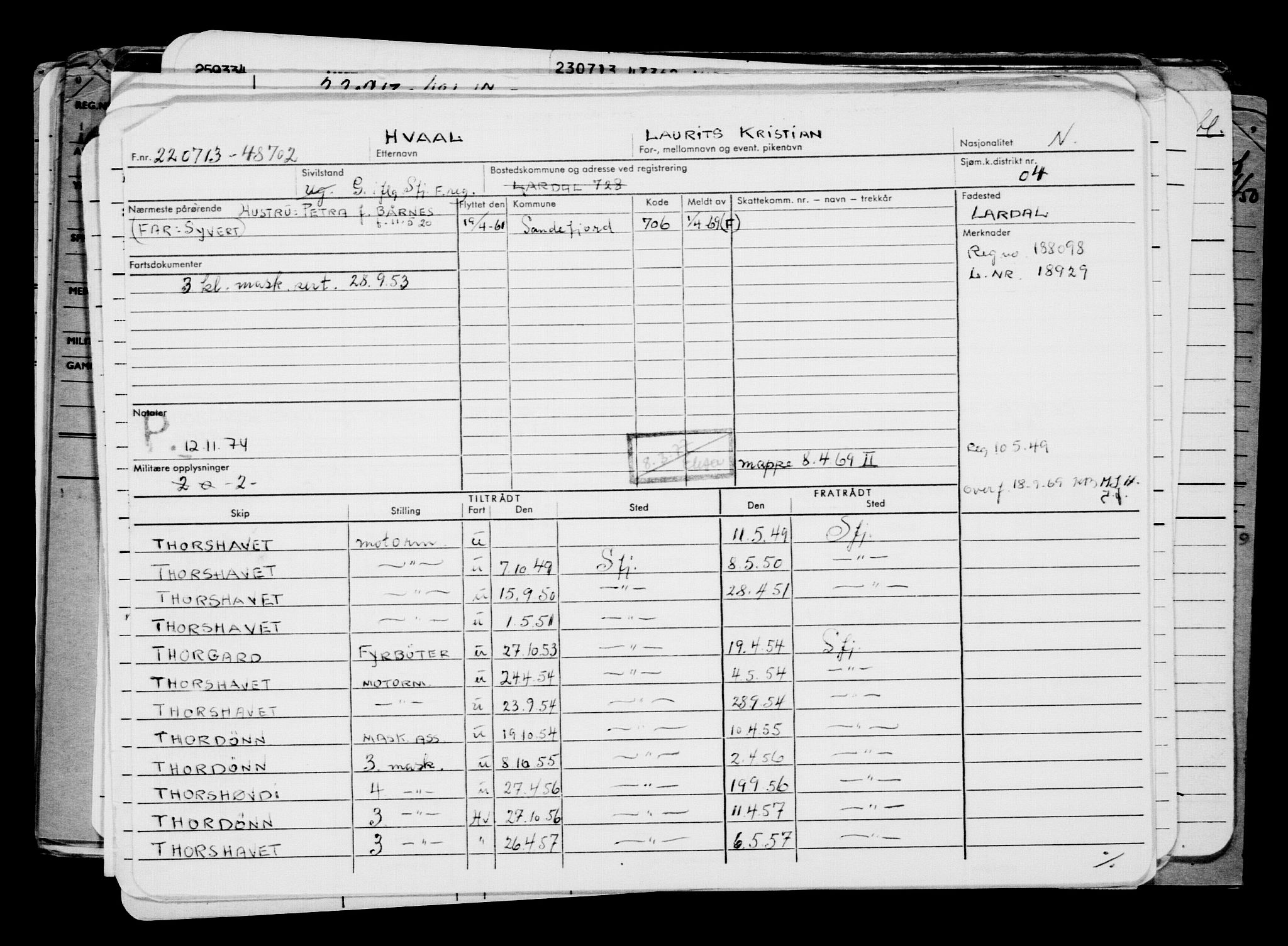 Direktoratet for sjømenn, AV/RA-S-3545/G/Gb/L0114: Hovedkort, 1913, p. 239