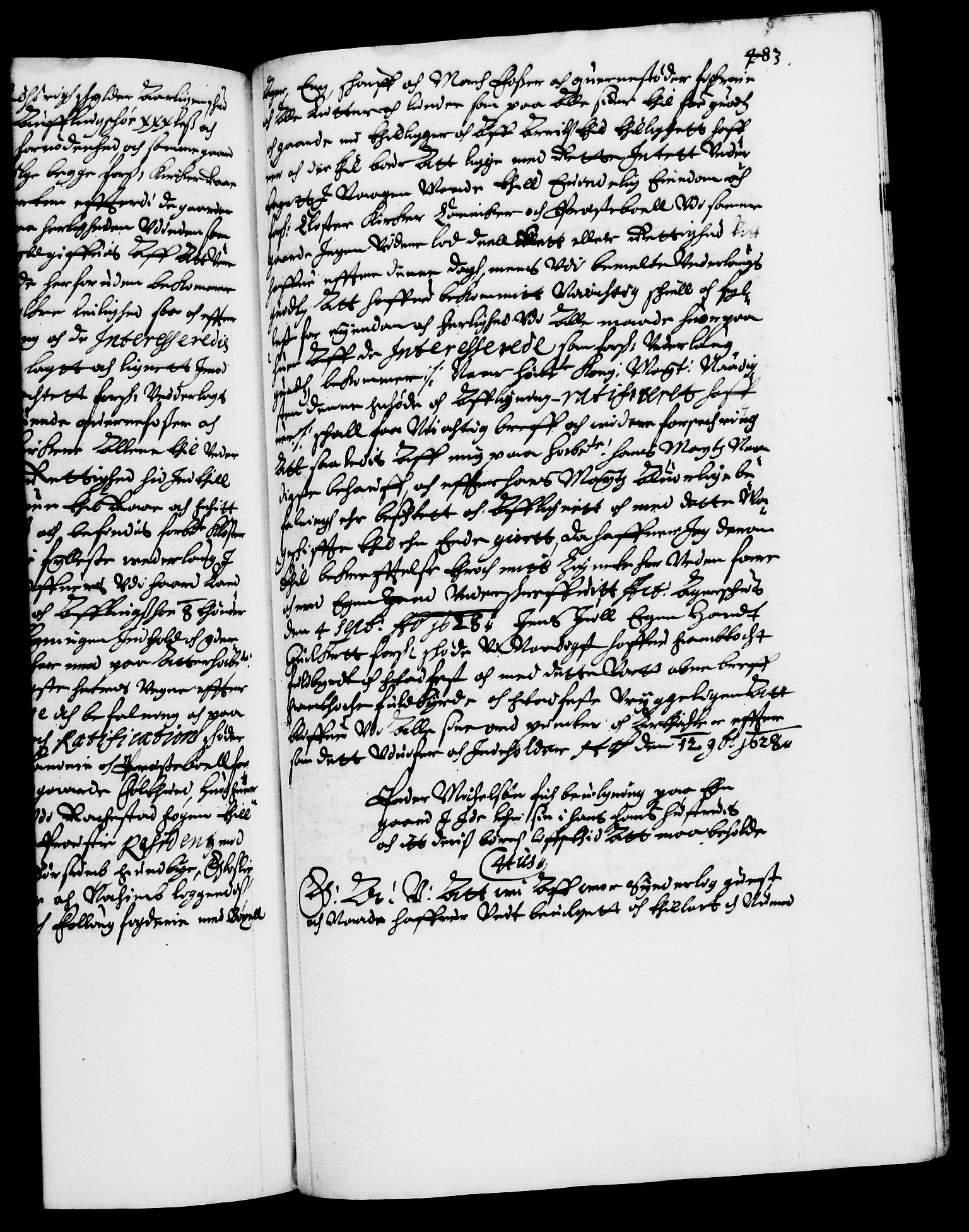 Danske Kanselli 1572-1799, AV/RA-EA-3023/F/Fc/Fca/Fcaa/L0004: Norske registre (mikrofilm), 1617-1630, p. 482a