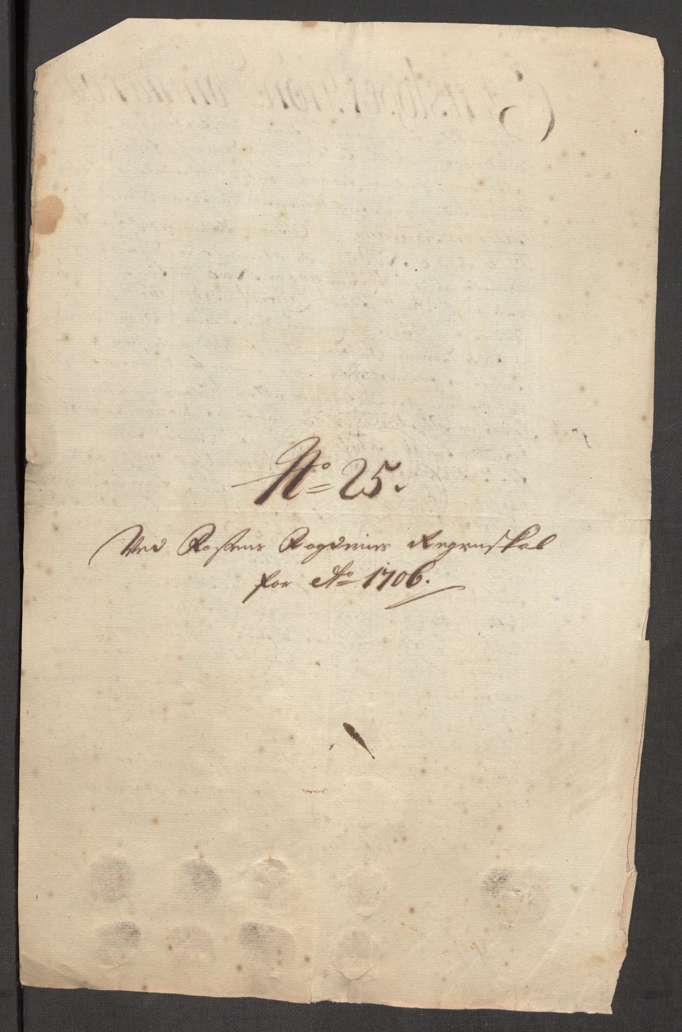 Rentekammeret inntil 1814, Reviderte regnskaper, Fogderegnskap, RA/EA-4092/R57/L3857: Fogderegnskap Fosen, 1706-1707, p. 170