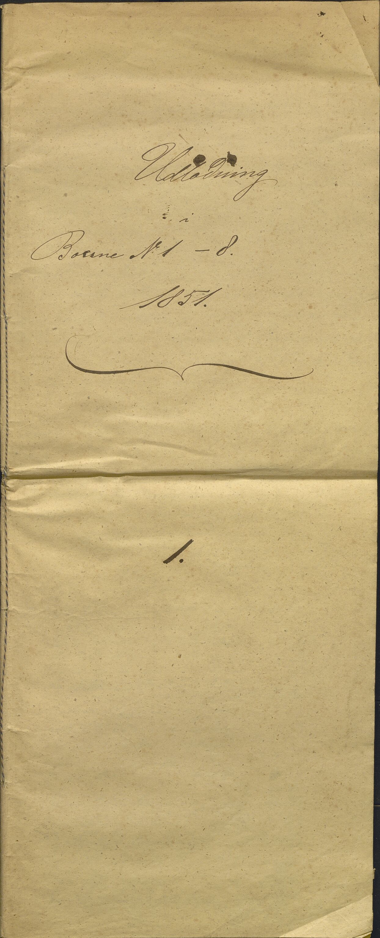 Nordhordland sorenskrivar, AV/SAB-A-2901/1/H/Hd/Hdb/L0001: Konsept til utlodningar, 1850-1852, p. 275