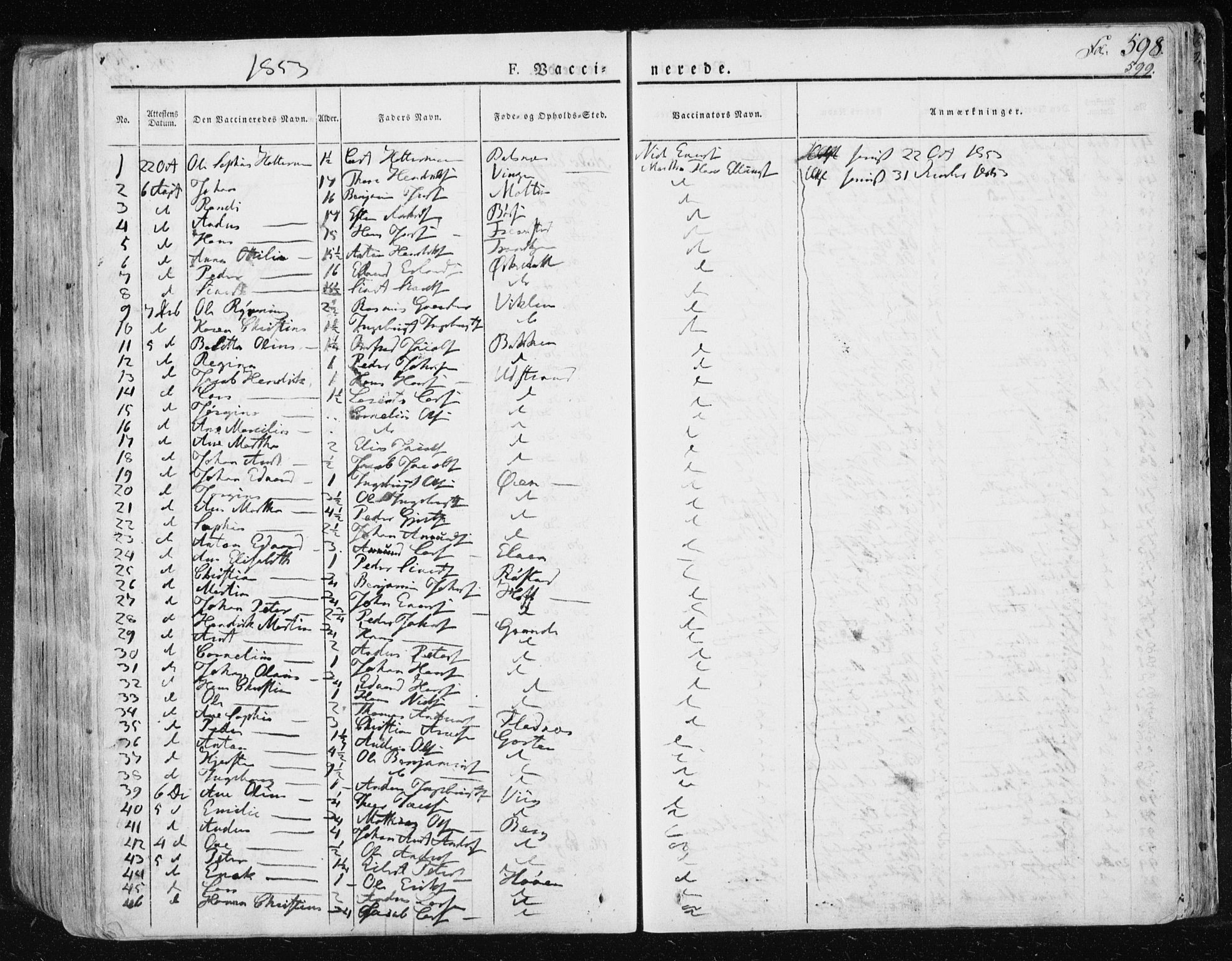 Ministerialprotokoller, klokkerbøker og fødselsregistre - Sør-Trøndelag, AV/SAT-A-1456/659/L0735: Parish register (official) no. 659A05, 1826-1841, p. 598