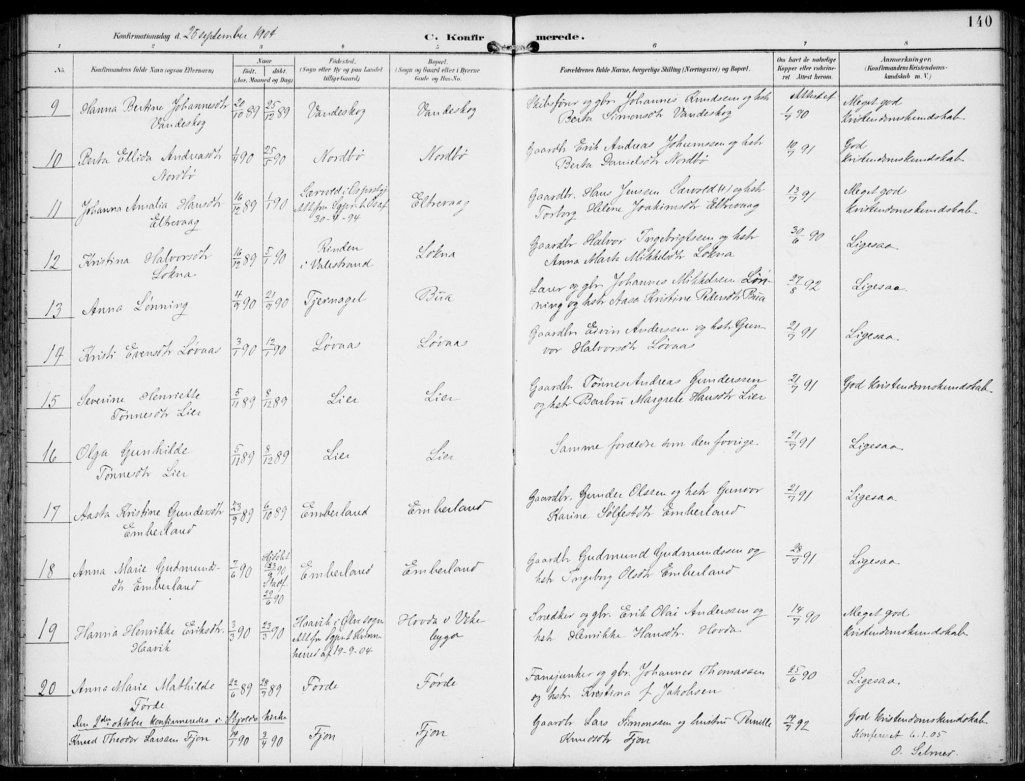 Sveio Sokneprestembete, AV/SAB-A-78501/H/Haa: Parish register (official) no. B  3, 1894-1906, p. 140