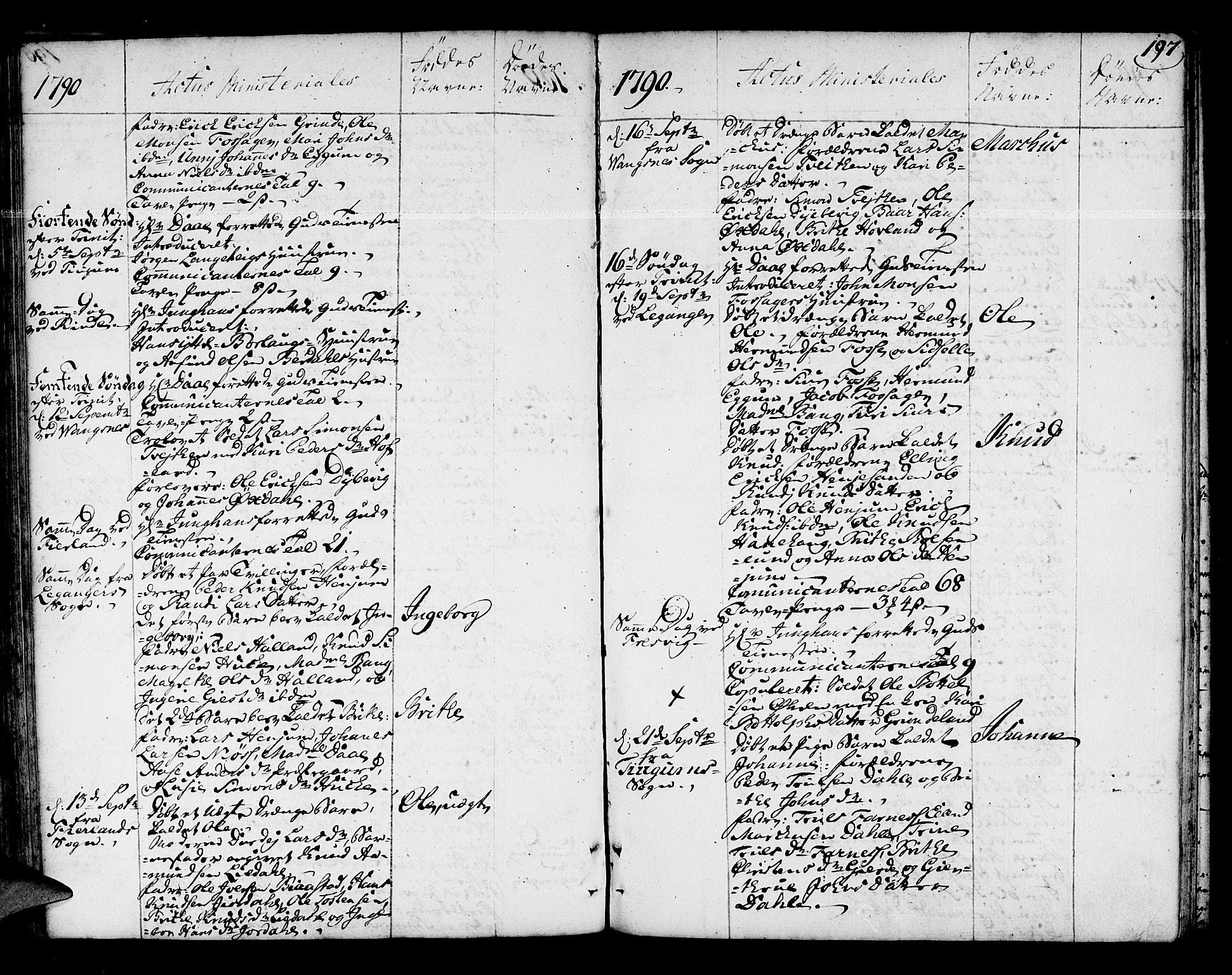 Leikanger sokneprestembete, AV/SAB-A-81001/H/Haa/Haaa/L0004: Parish register (official) no. A 4, 1770-1791, p. 197