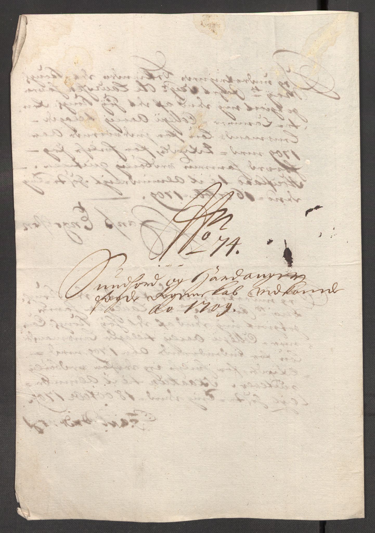 Rentekammeret inntil 1814, Reviderte regnskaper, Fogderegnskap, AV/RA-EA-4092/R48/L2986: Fogderegnskap Sunnhordland og Hardanger, 1709-1710, p. 308