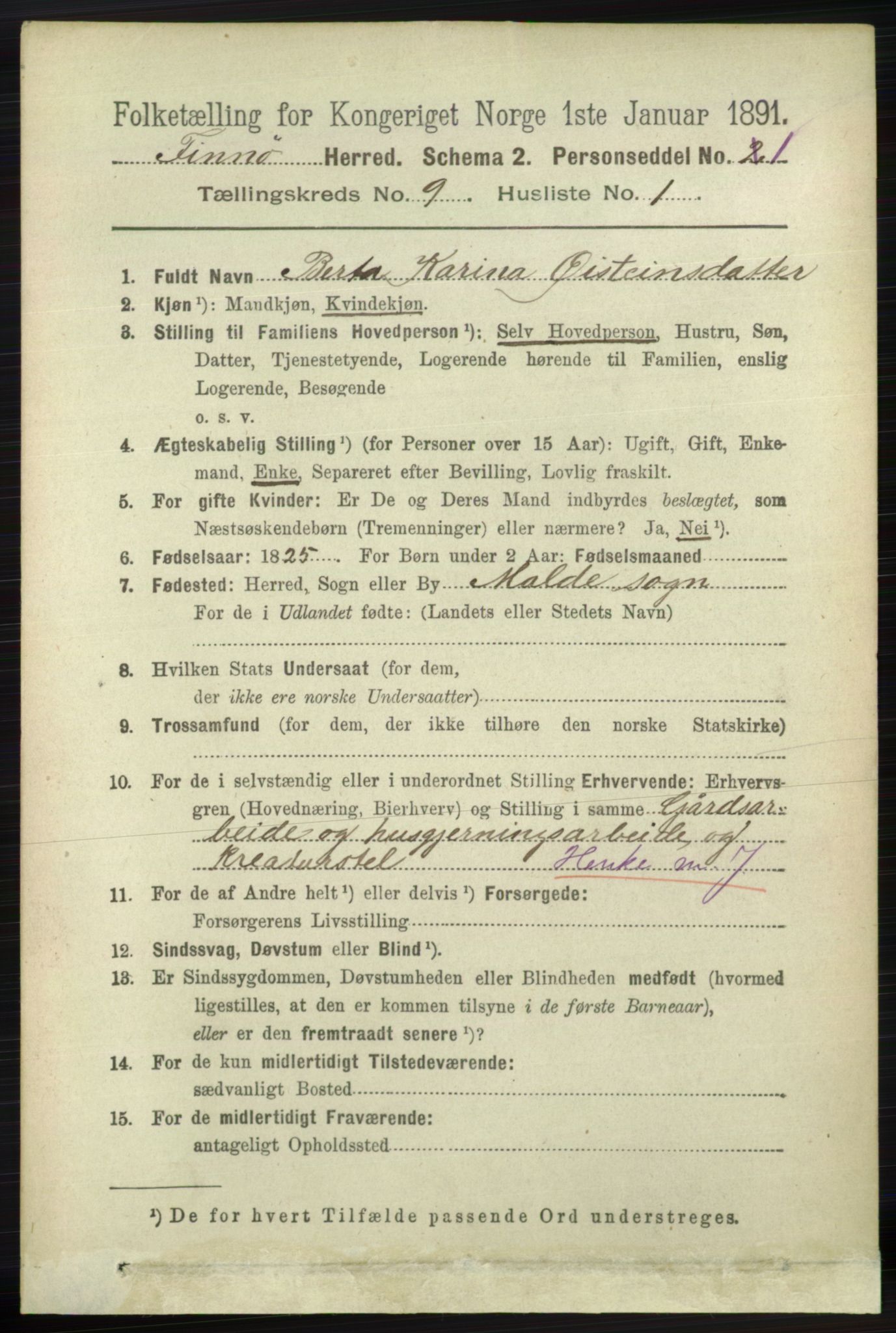 RA, 1891 census for 1141 Finnøy, 1891, p. 1863