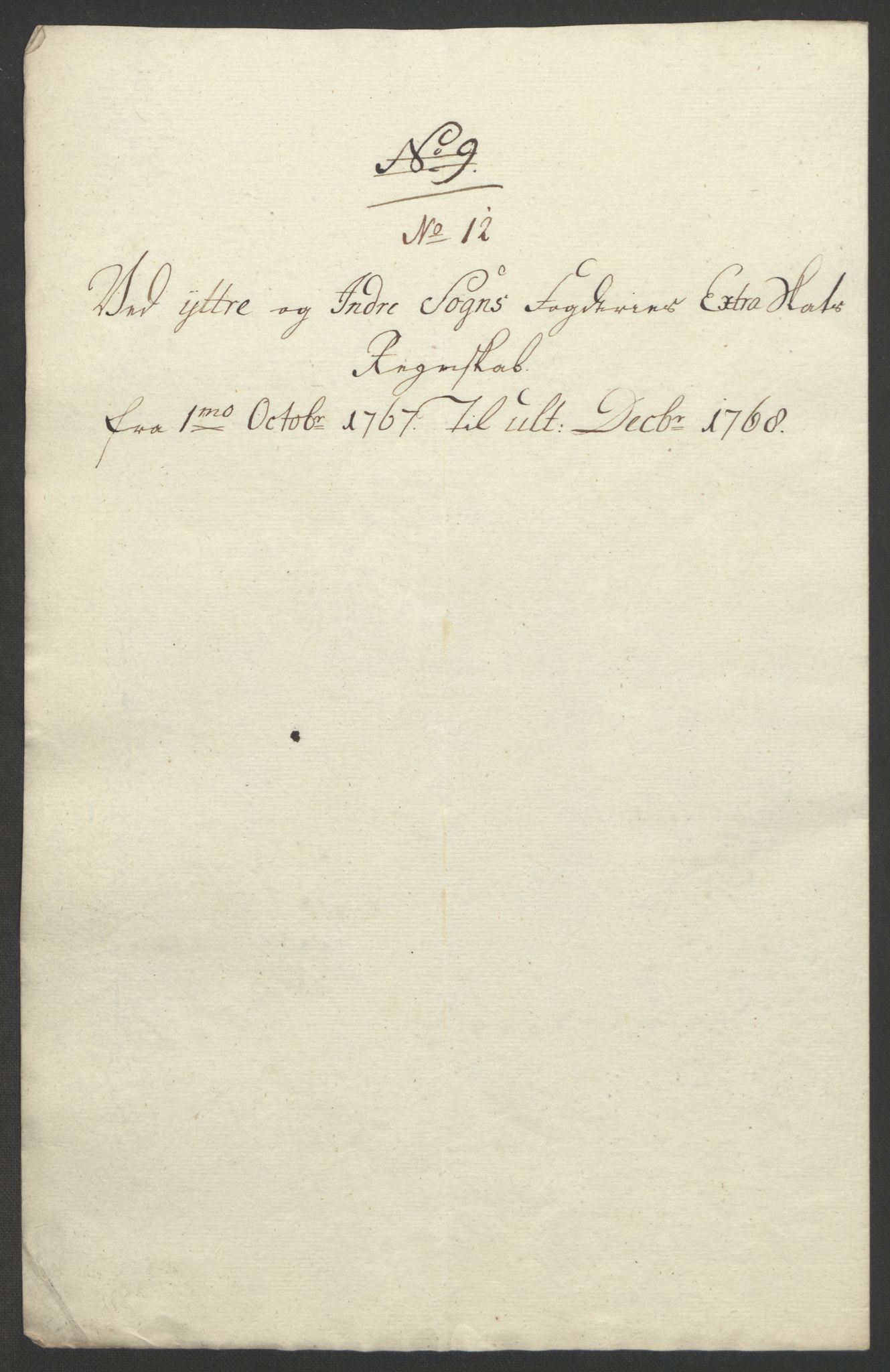 Rentekammeret inntil 1814, Realistisk ordnet avdeling, RA/EA-4070/Ol/L0018: [Gg 10]: Ekstraskatten, 23.09.1762. Sogn, 1762-1772, p. 201