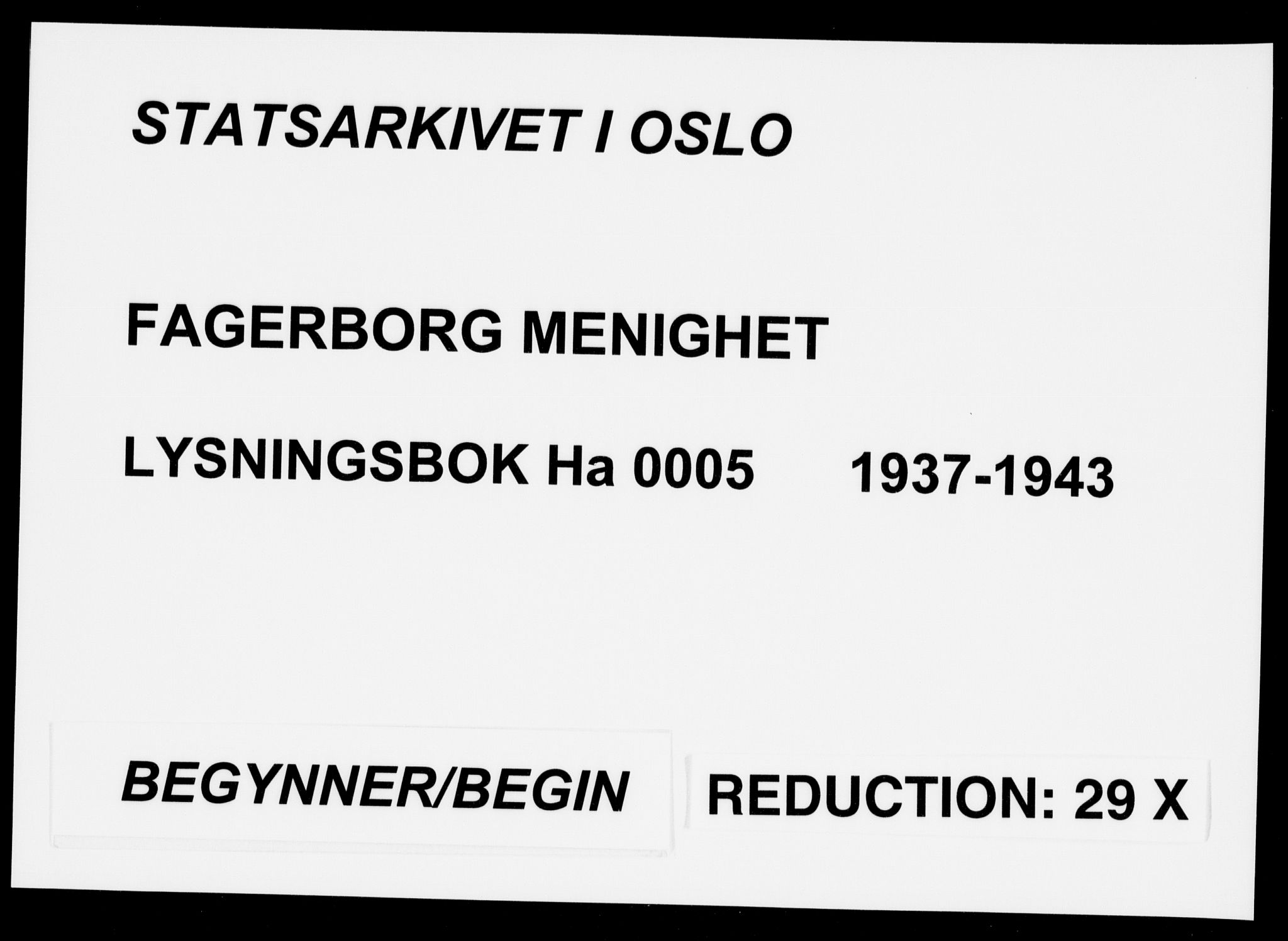 Fagerborg prestekontor Kirkebøker, SAO/A-10844/H/Ha/L0005: Banns register no. 5, 1937-1943