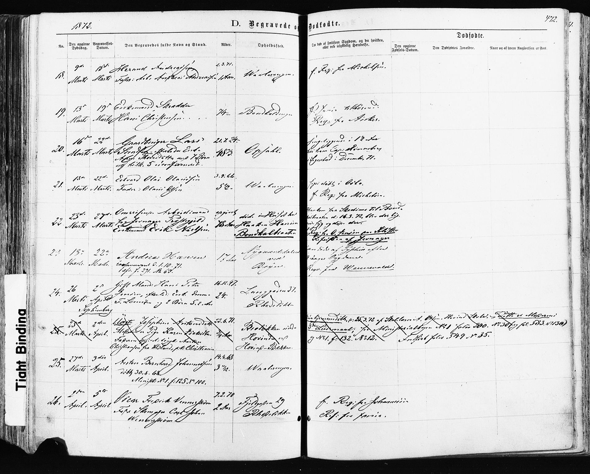 Østre Aker prestekontor Kirkebøker, AV/SAO-A-10840/F/Fa/L0003: Parish register (official) no. I 3, 1869-1875, p. 472