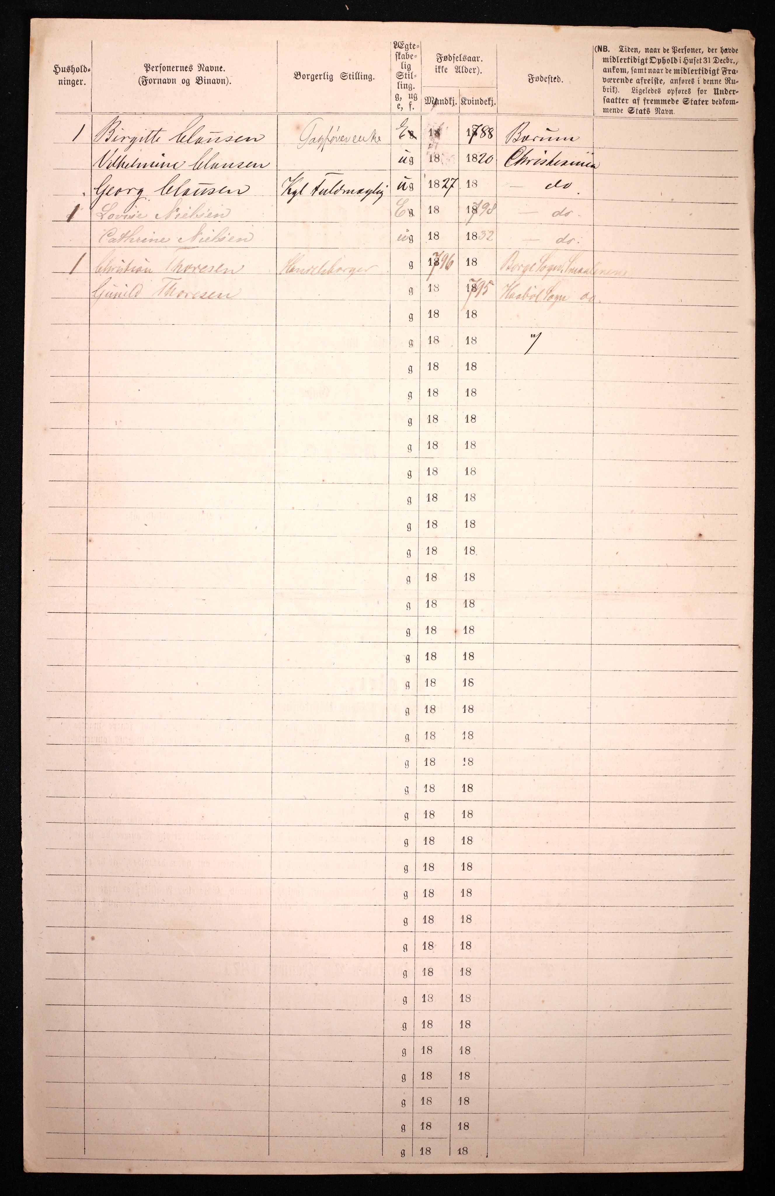 RA, 1870 census for 0301 Kristiania, 1870, p. 253