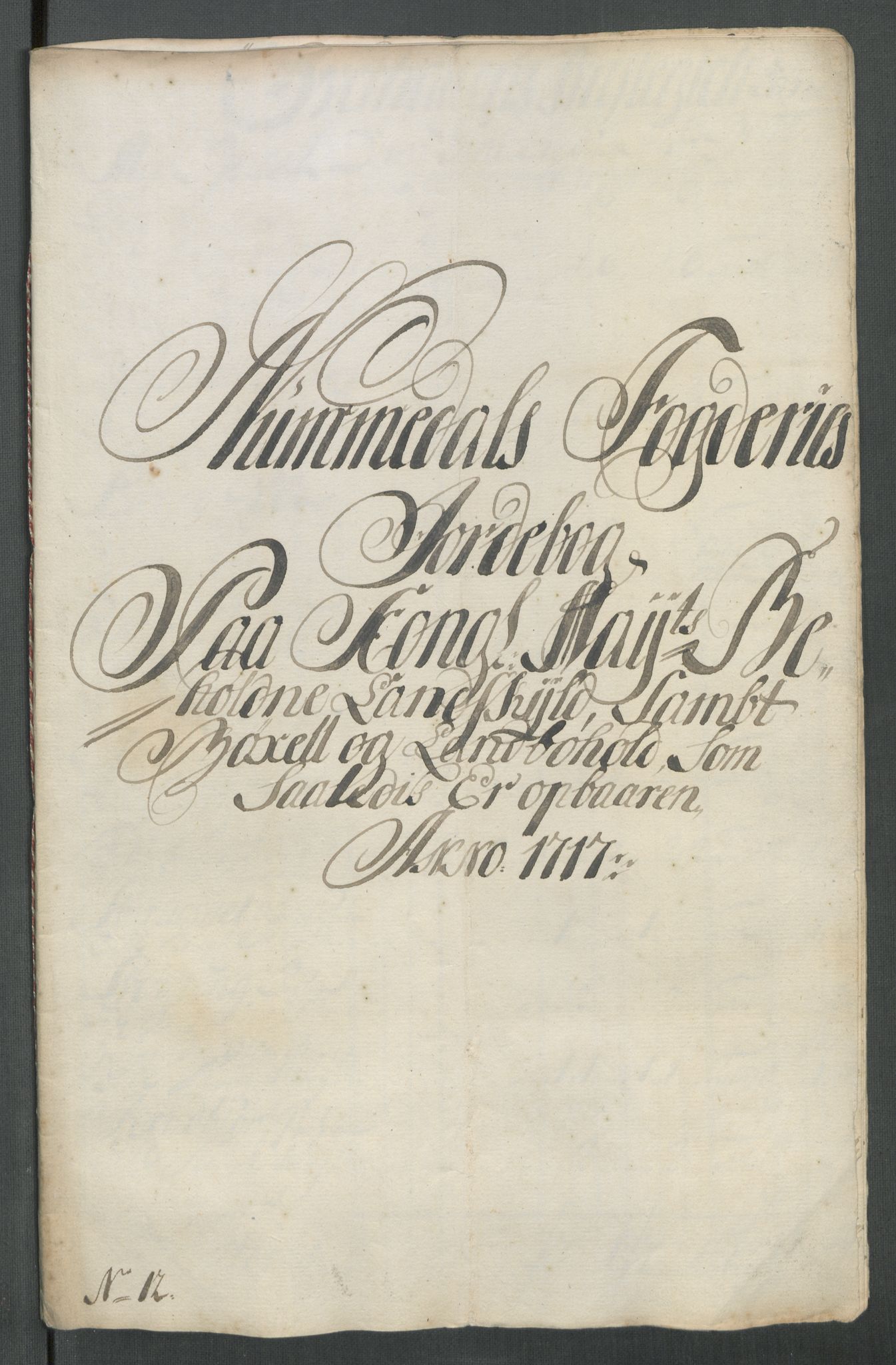 Rentekammeret inntil 1814, Reviderte regnskaper, Fogderegnskap, RA/EA-4092/R64/L4438: Fogderegnskap Namdal, 1717, p. 143