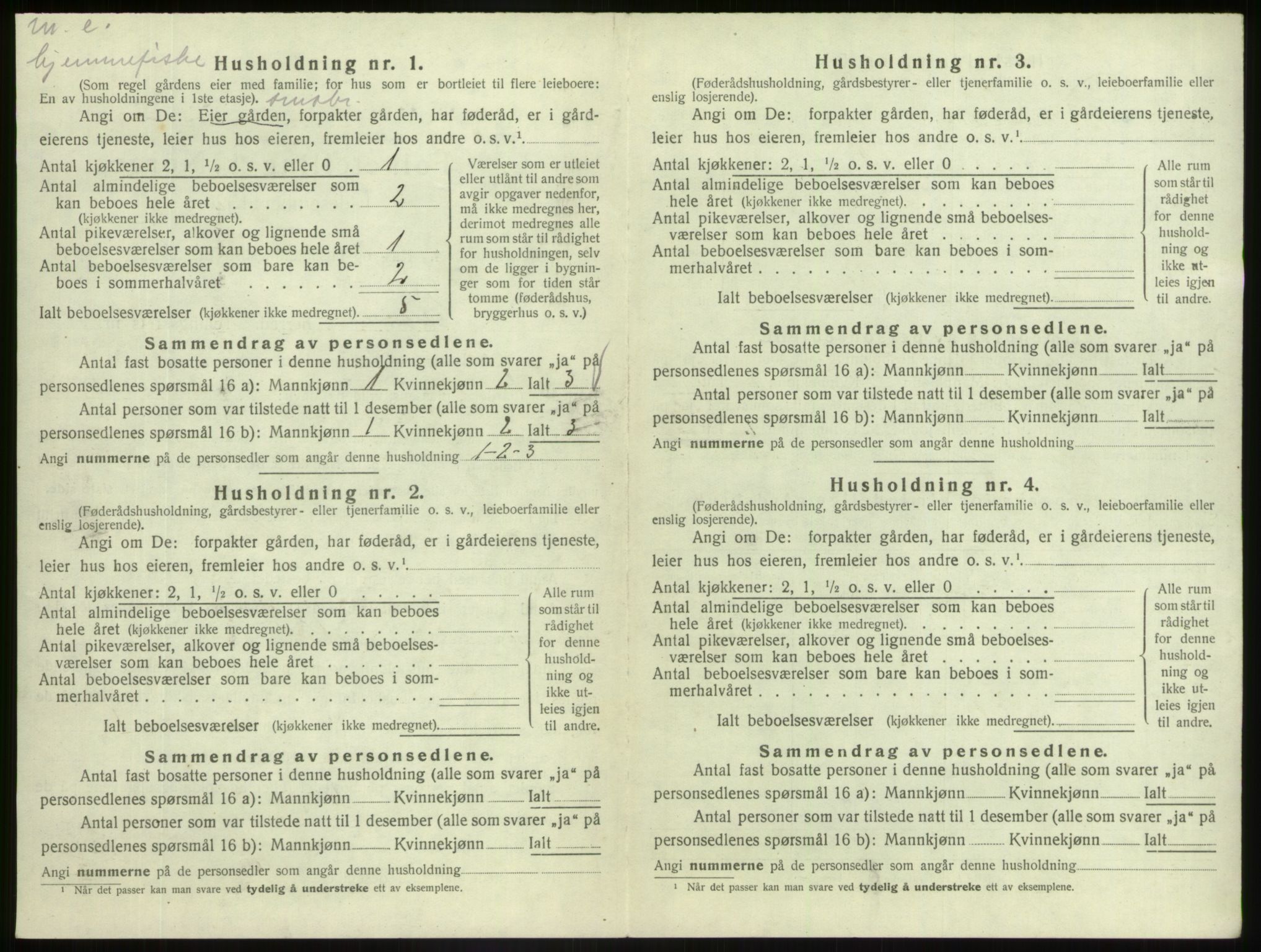 SAB, 1920 census for Askvoll, 1920, p. 579