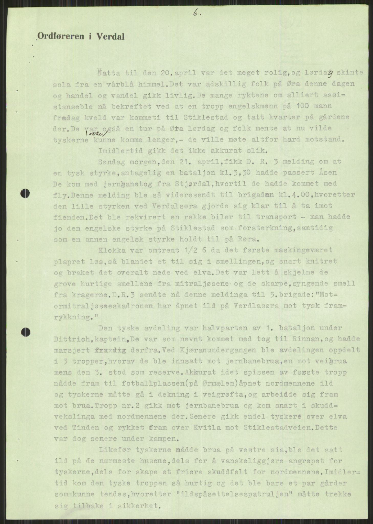 Forsvaret, Forsvarets krigshistoriske avdeling, AV/RA-RAFA-2017/Y/Ya/L0016: II-C-11-31 - Fylkesmenn.  Rapporter om krigsbegivenhetene 1940., 1940, p. 598