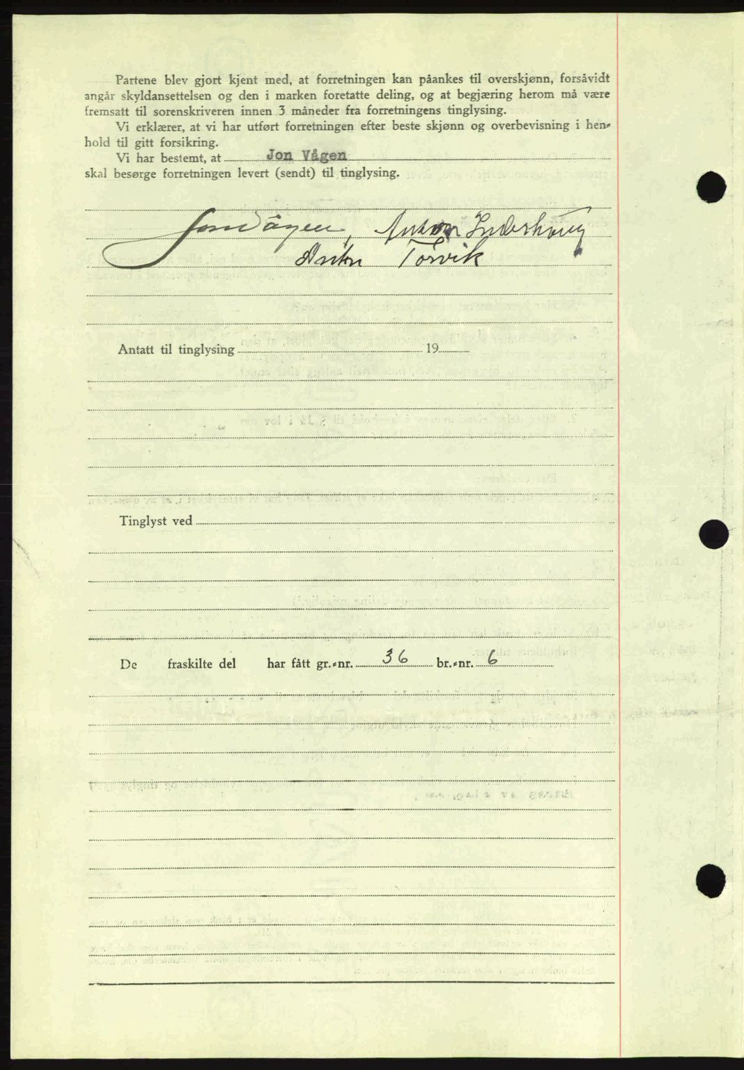 Romsdal sorenskriveri, AV/SAT-A-4149/1/2/2C: Mortgage book no. A8, 1939-1940, Diary no: : 768/1940