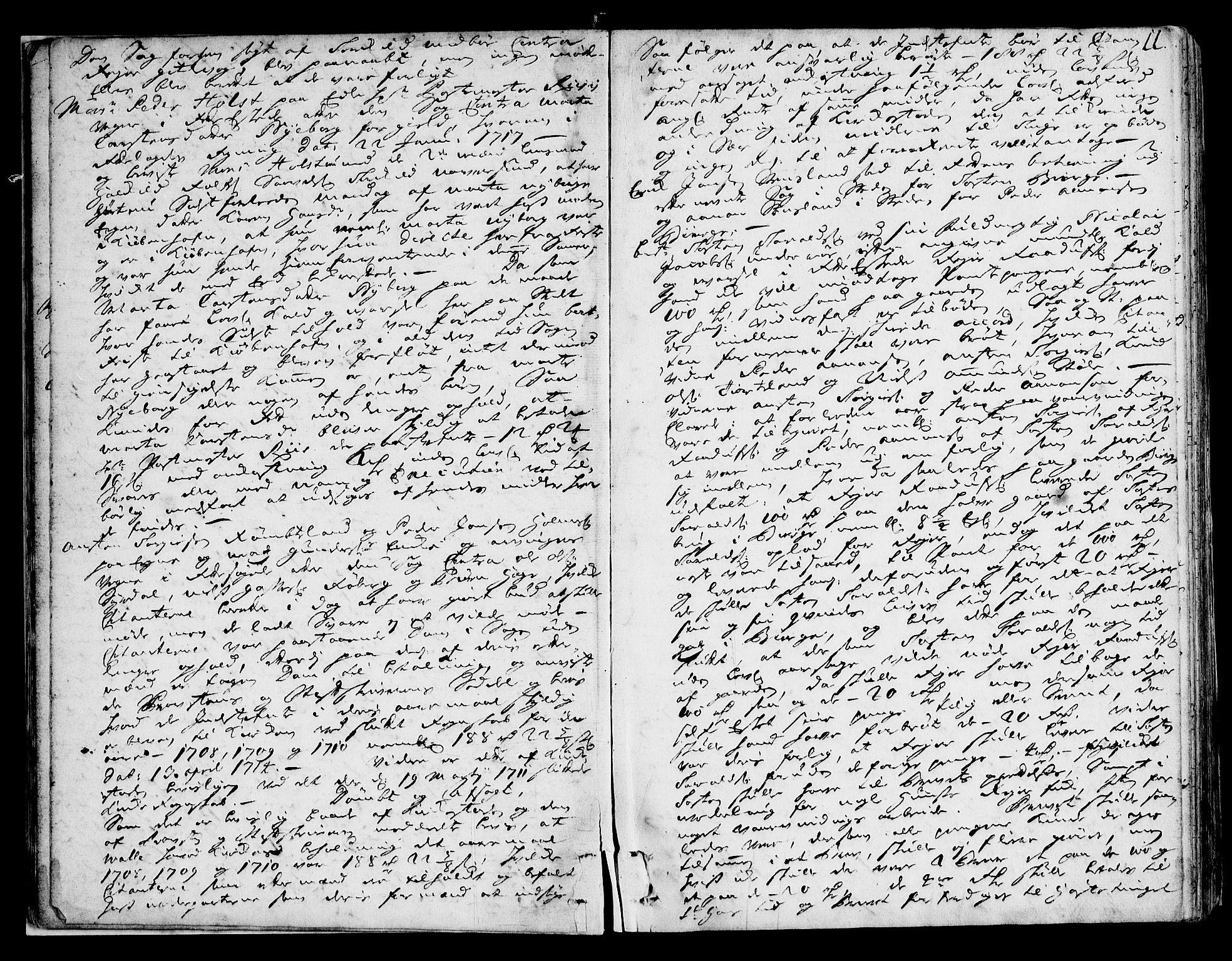 Lister sorenskriveri, AV/SAK-1221-0003/F/Fa/L0041: Tingbok nr 41, 1718-1719, p. 10b-11a