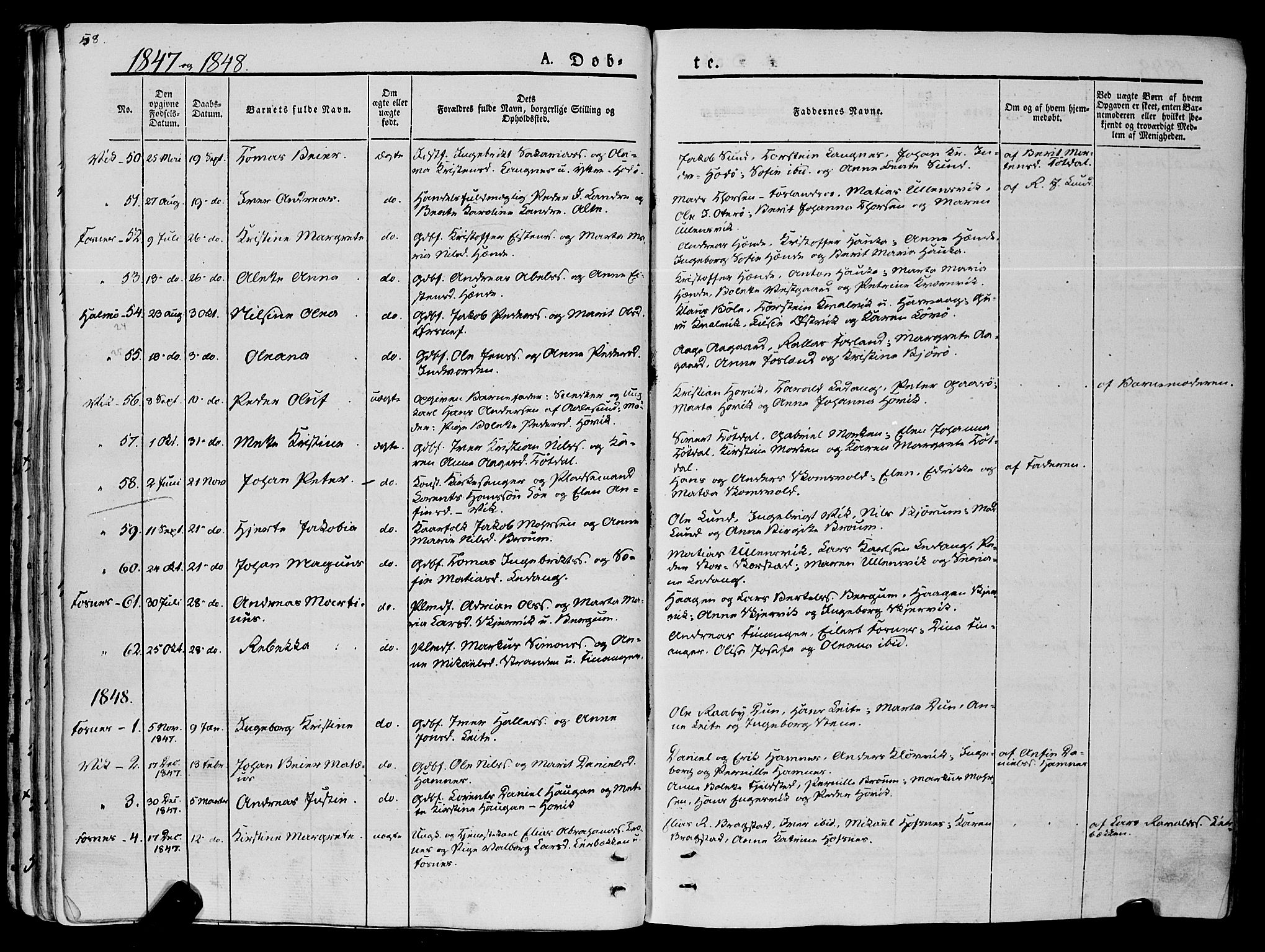 Ministerialprotokoller, klokkerbøker og fødselsregistre - Nord-Trøndelag, SAT/A-1458/773/L0614: Parish register (official) no. 773A05, 1831-1856, p. 58