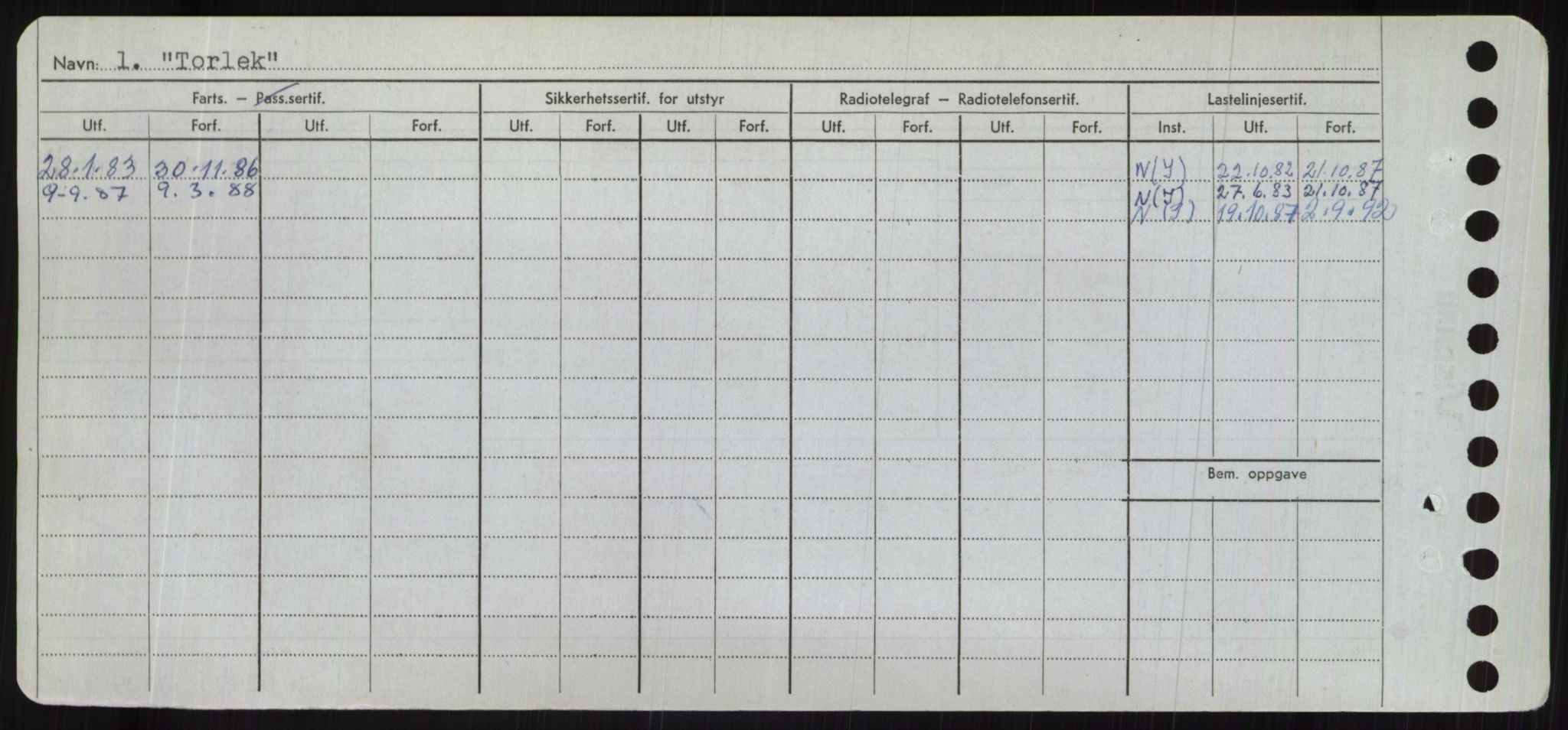 Sjøfartsdirektoratet med forløpere, Skipsmålingen, AV/RA-S-1627/H/Hc/L0001: Lektere, A-Y, p. 538