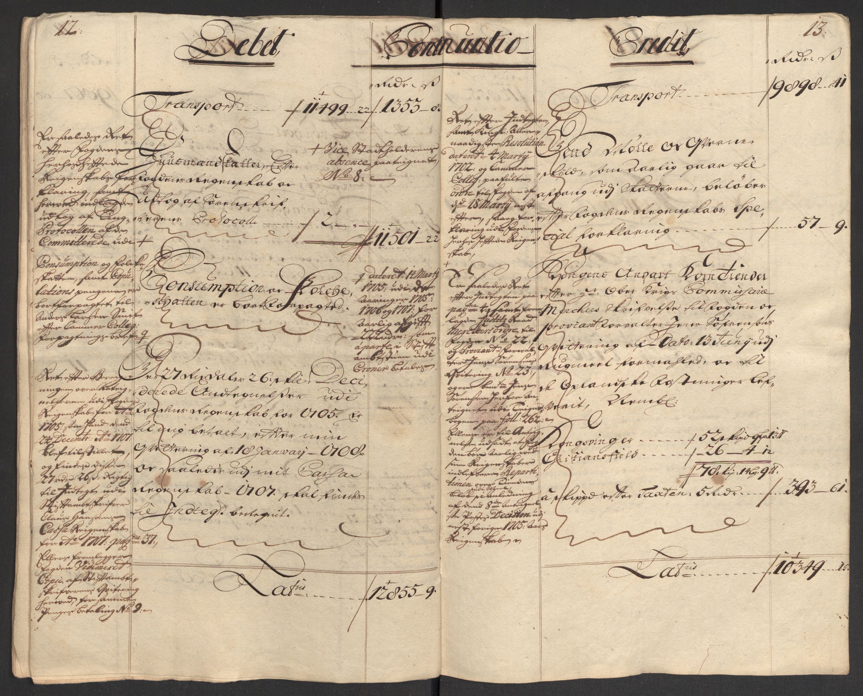 Rentekammeret inntil 1814, Reviderte regnskaper, Fogderegnskap, AV/RA-EA-4092/R16/L1043: Fogderegnskap Hedmark, 1706-1707, p. 311