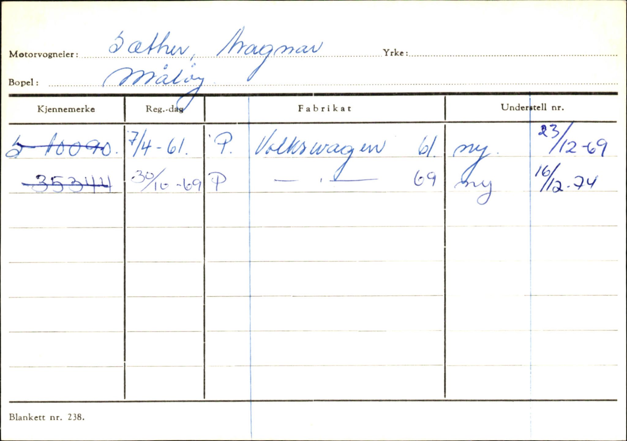 Statens vegvesen, Sogn og Fjordane vegkontor, AV/SAB-A-5301/4/F/L0145: Registerkort Vågsøy S-Å. Årdal I-P, 1945-1975, p. 334