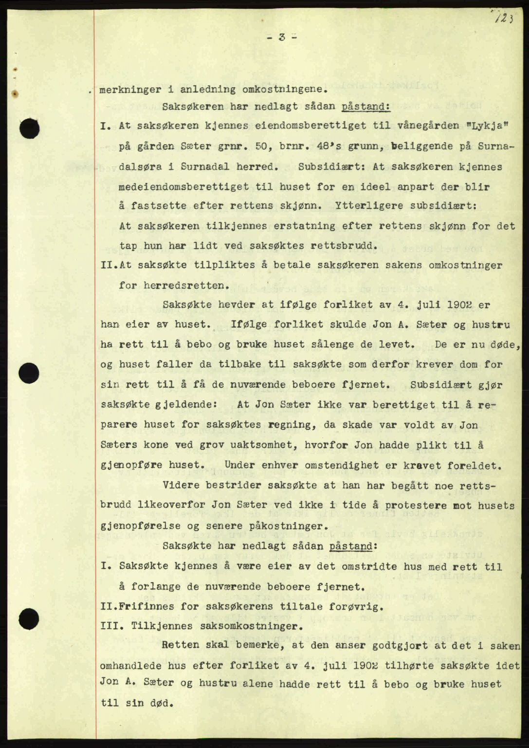 Nordmøre sorenskriveri, AV/SAT-A-4132/1/2/2Ca: Mortgage book no. A80, 1936-1937, Diary no: : 2126/1936