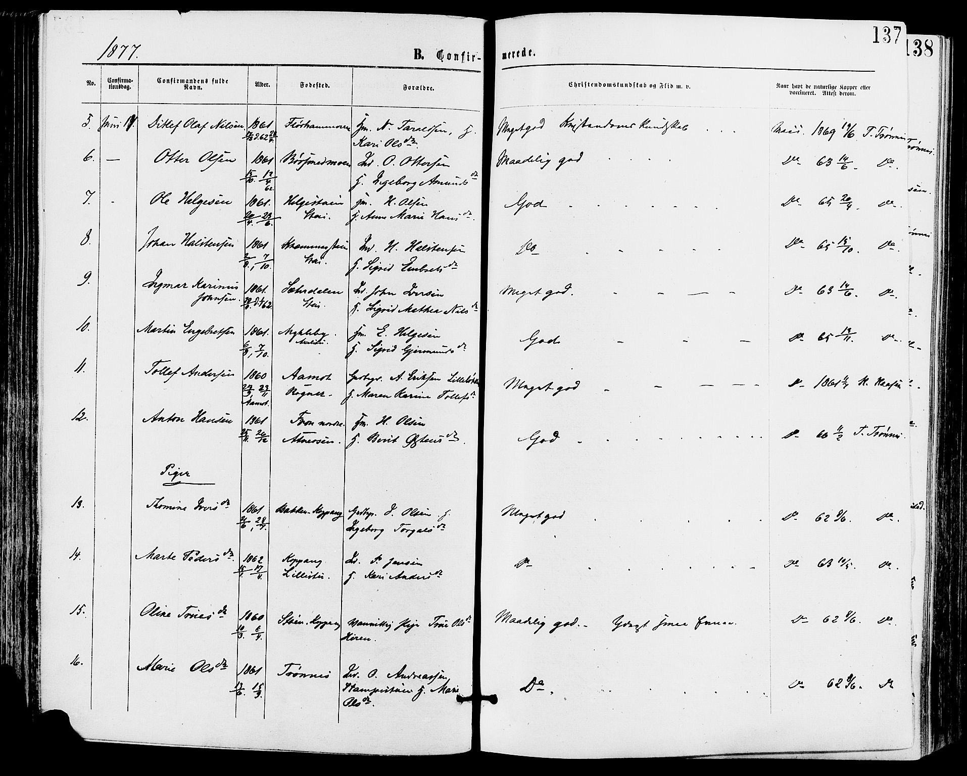 Stor-Elvdal prestekontor, SAH/PREST-052/H/Ha/Haa/L0001: Parish register (official) no. 1, 1871-1882, p. 137