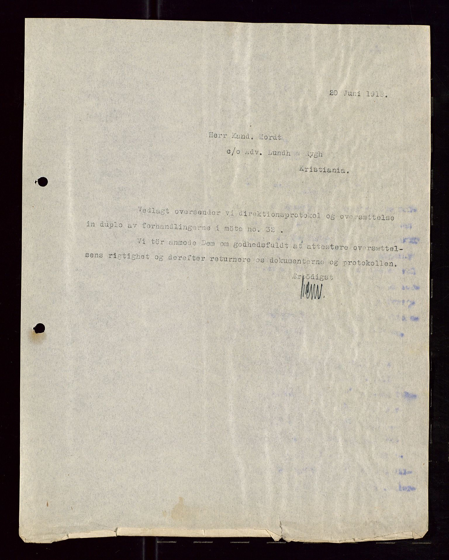 Pa 1521 - A/S Norske Shell, AV/SAST-A-101915/E/Ea/Eaa/L0005: Sjefskorrespondanse, 1918, p. 399