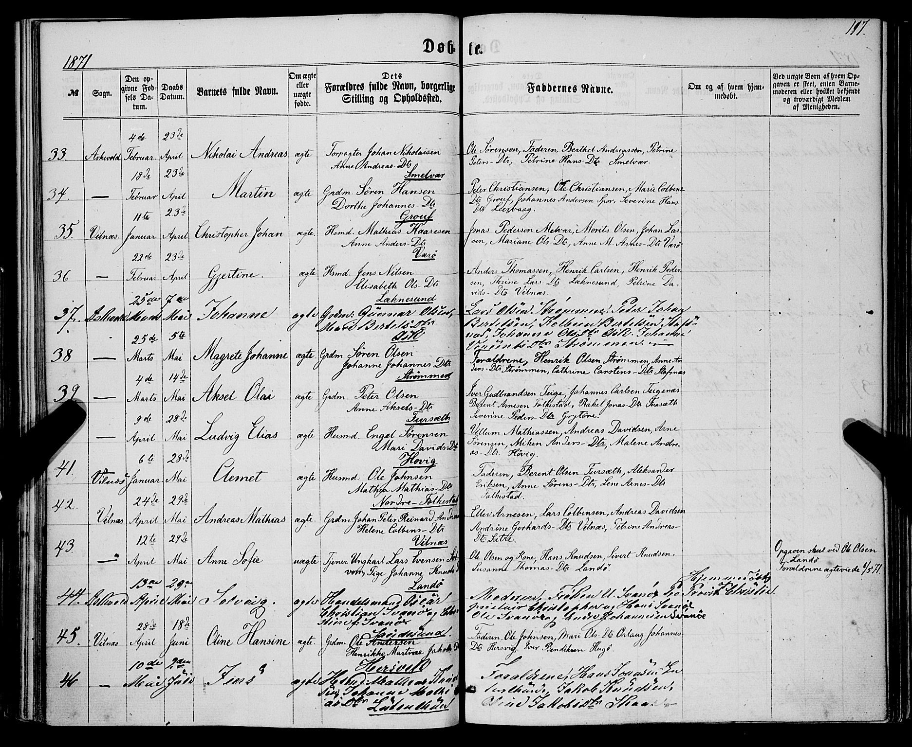 Askvoll sokneprestembete, AV/SAB-A-79501/H/Haa/Haaa/L0012: Parish register (official) no. A 12, 1859-1878, p. 117