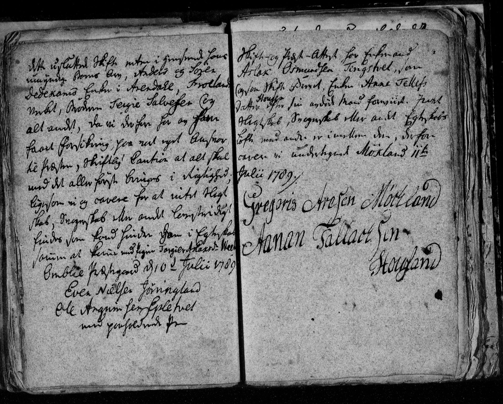 Åmli sokneprestkontor, AV/SAK-1111-0050/F/Fe/L0001: Best man's statements no. A VI 40, 1754-1799