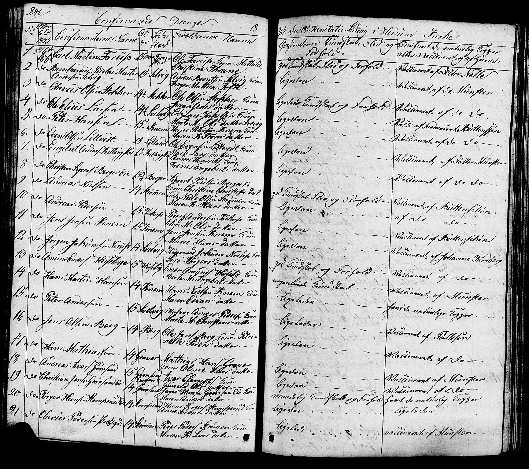 Hurum kirkebøker, SAKO/A-229/G/Ga/L0002: Parish register (copy) no. I 2, 1827-1857, p. 246