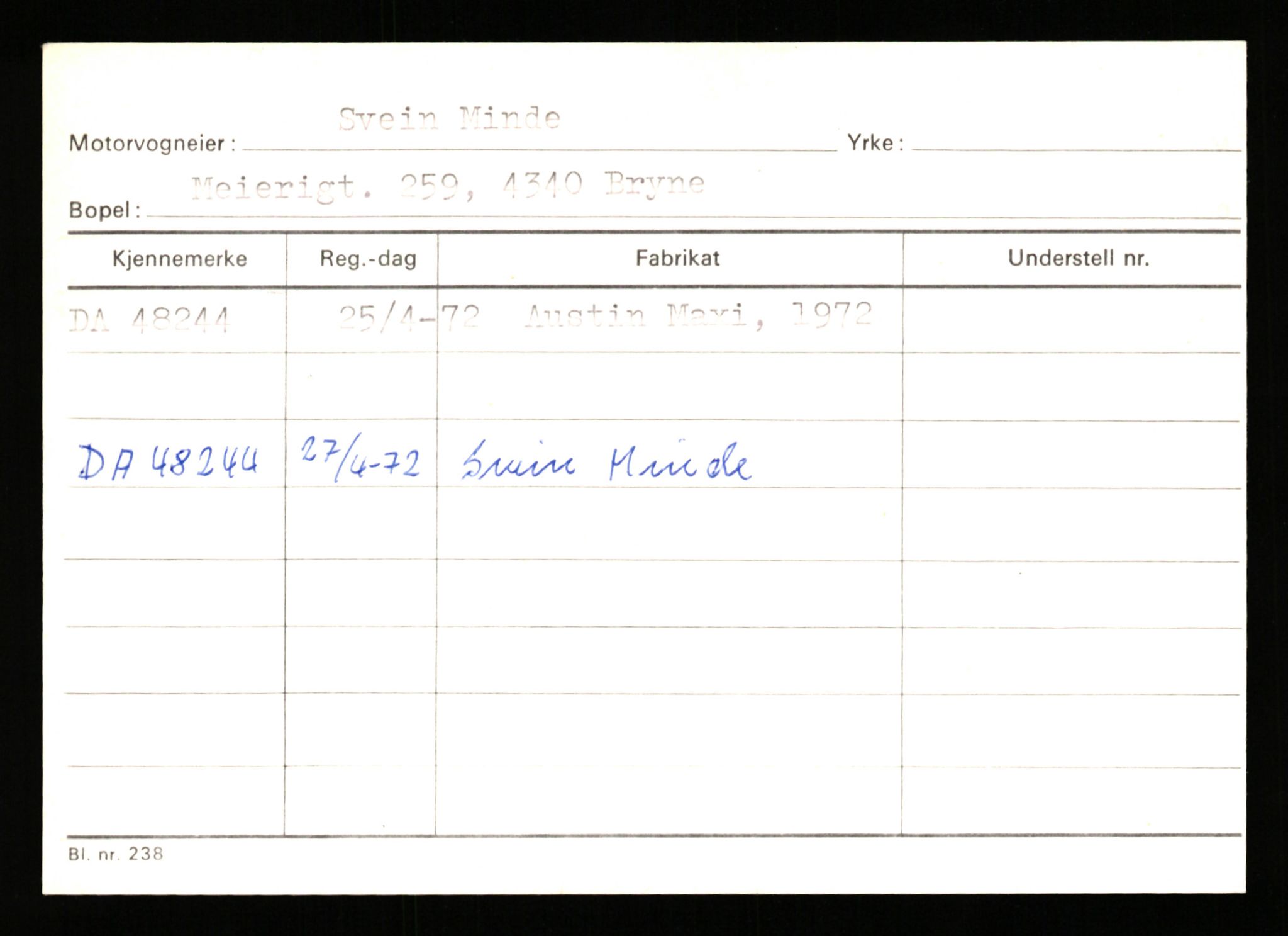 Stavanger trafikkstasjon, AV/SAST-A-101942/0/G/L0006: Registreringsnummer: 34250 - 49007, 1930-1971, p. 3316