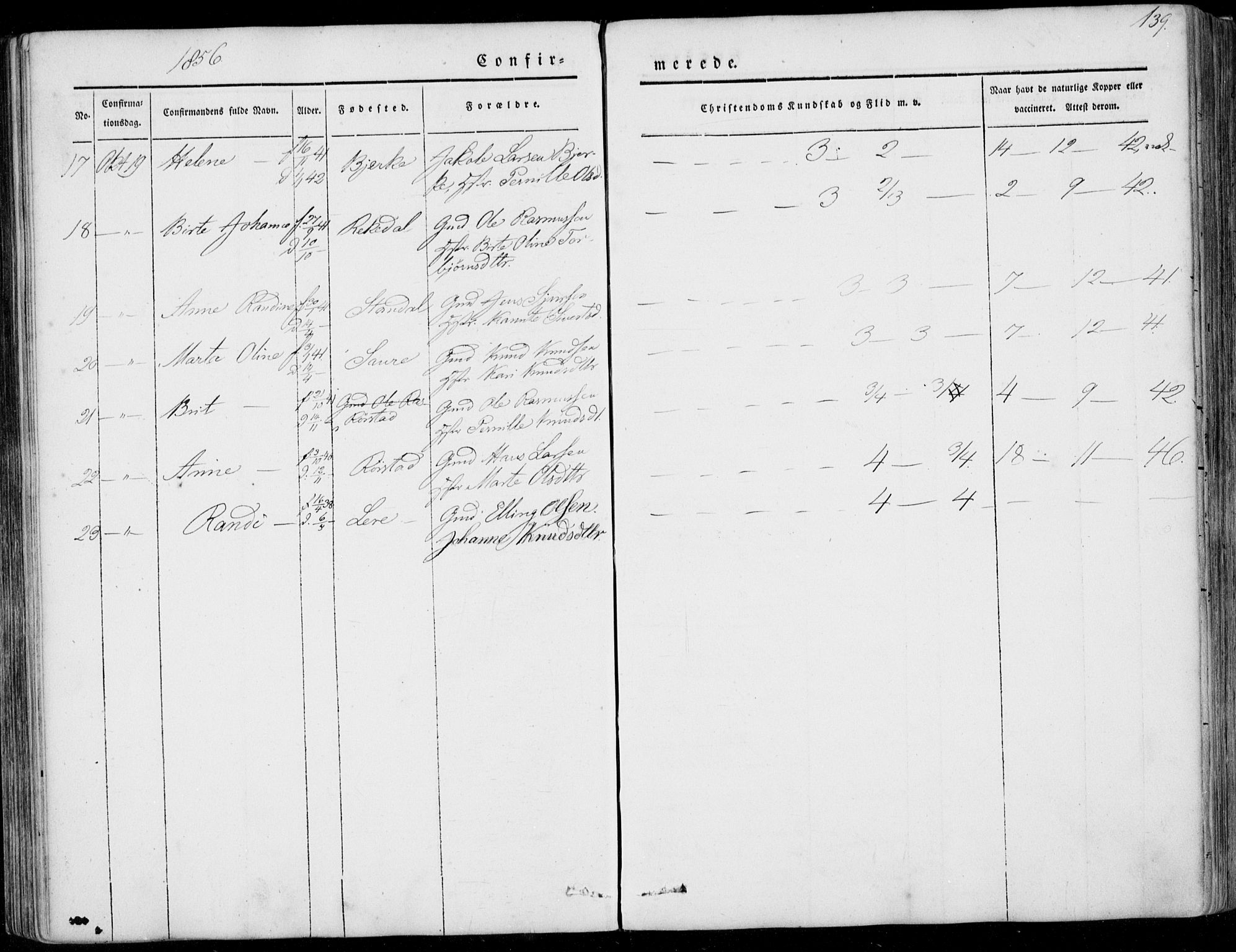 Ministerialprotokoller, klokkerbøker og fødselsregistre - Møre og Romsdal, AV/SAT-A-1454/515/L0209: Parish register (official) no. 515A05, 1847-1868, p. 139