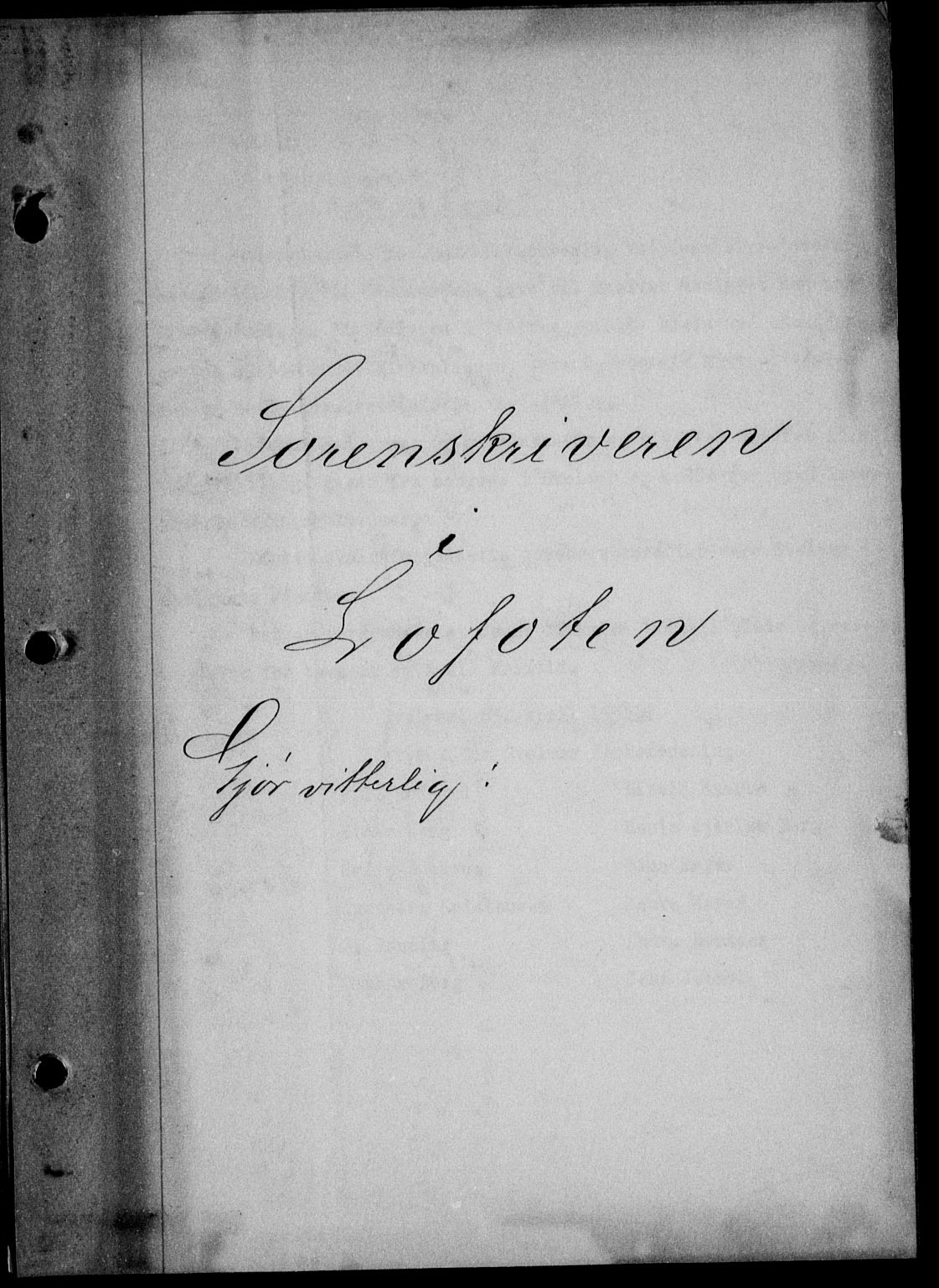 Lofoten sorenskriveri, AV/SAT-A-0017/1/2/2C/L0030b: Mortgage book no. 30b, 1934-1934